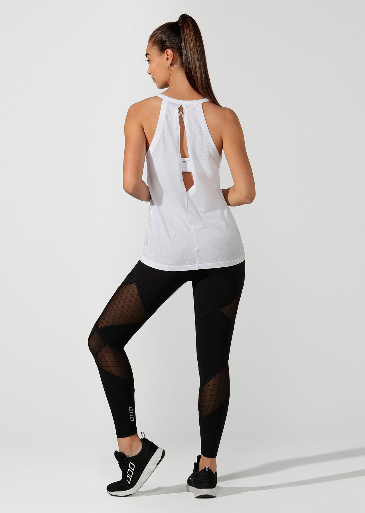 Lorna Jane Never Give Up Tank - White