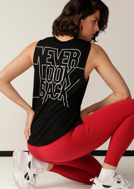 Lorna Jane Never Look Back Muscle Tank - Black