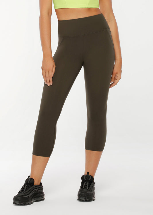 Lorna Jane New Amy 7/8 Leggings - Dark Luxury Green