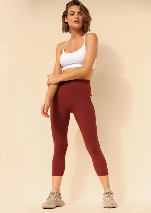 Lorna Jane New Amy 7/8 Tight - Cool Brown