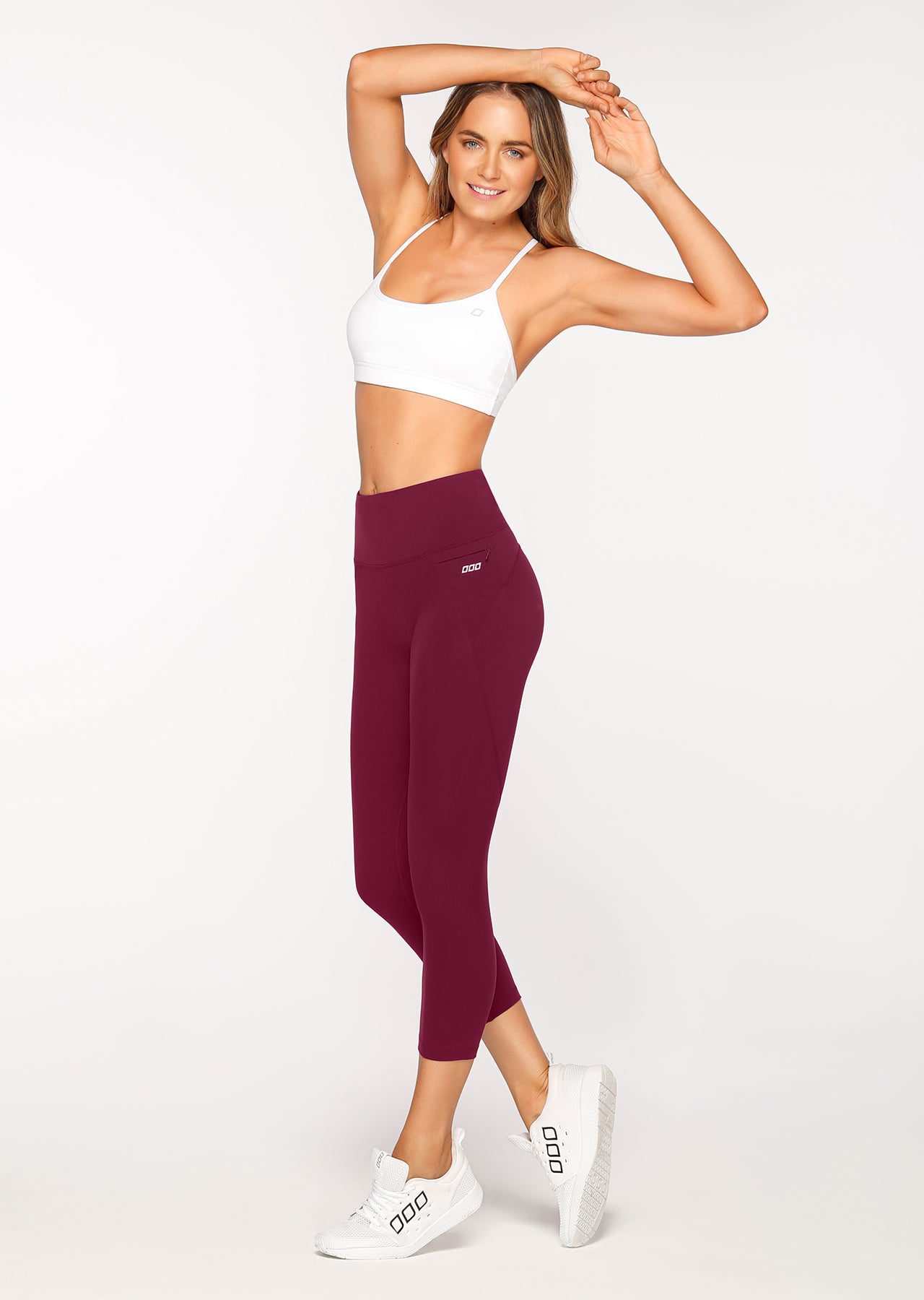 Lorna Jane New Amy 7/8 Tight - Deep Mulberry
