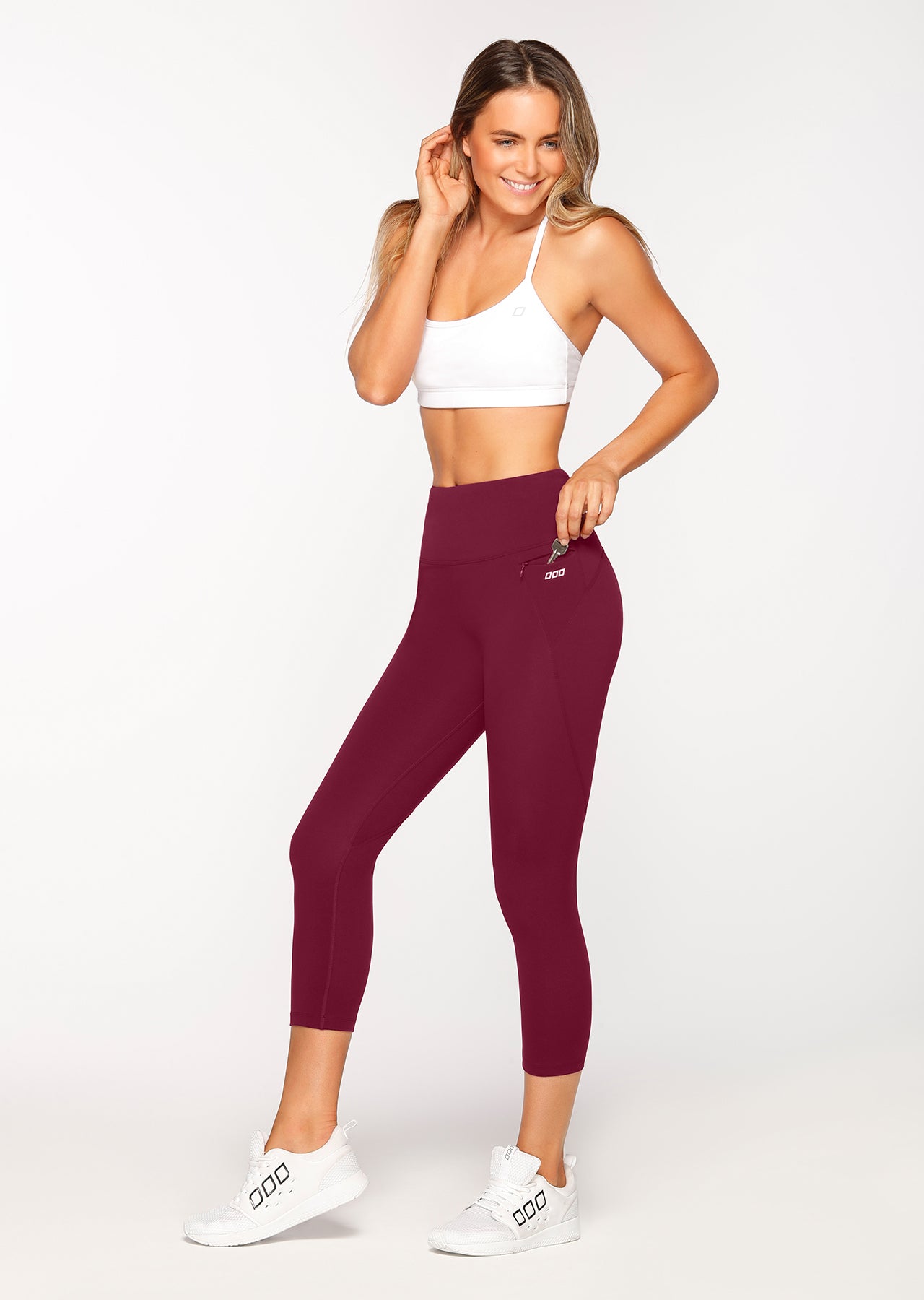 Lorna Jane New Amy 7/8 Tight - Deep Mulberry