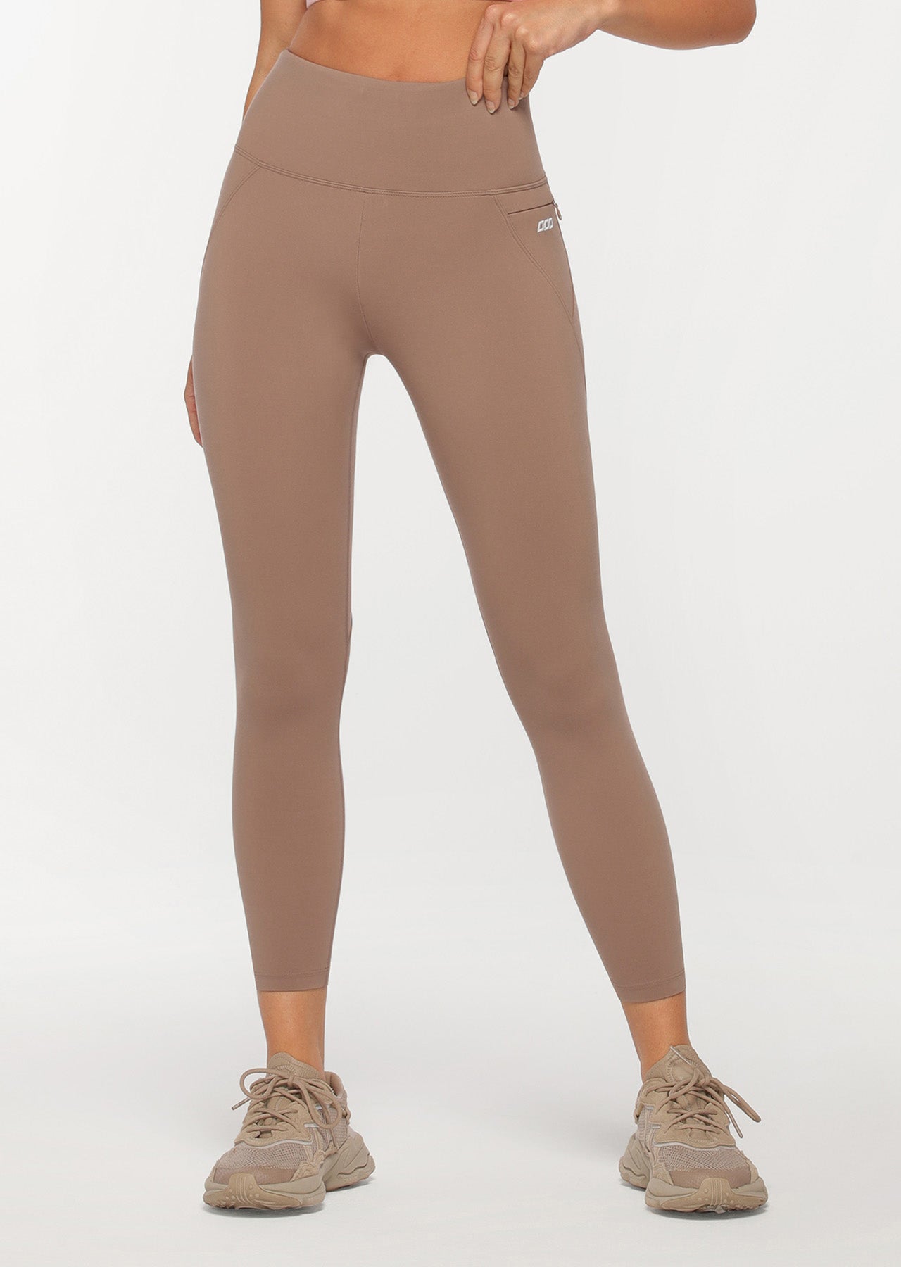 Lorna Jane New Amy Ankle Biter Leggings - Bone