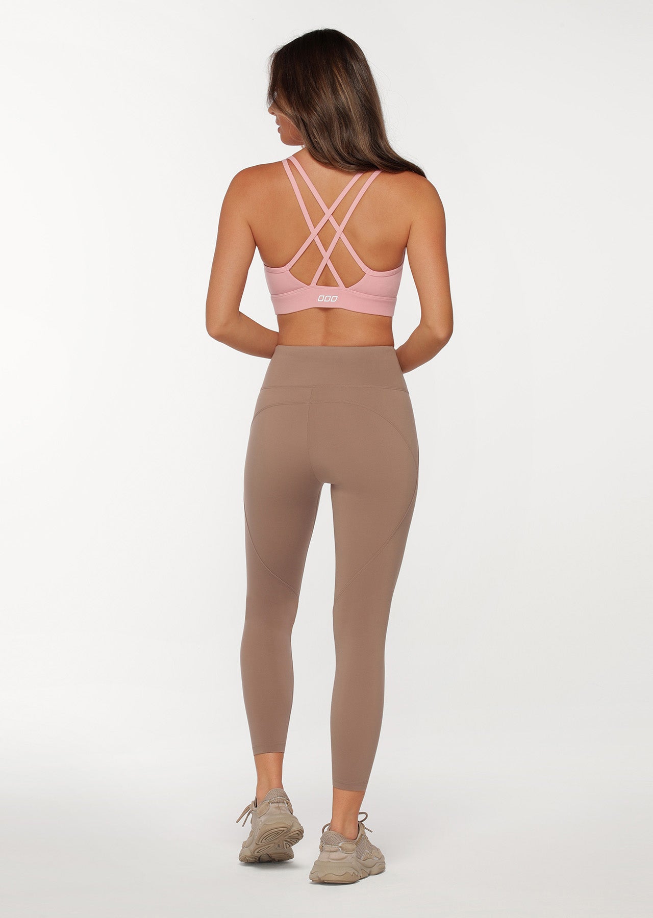 Lorna Jane New Amy Ankle Biter Leggings - Bone