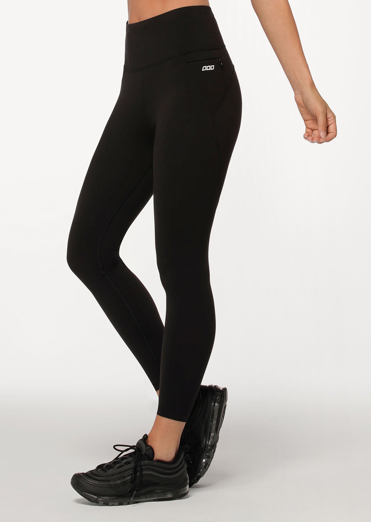 Lorna Jane New Amy Ankle Biter Tight - Black