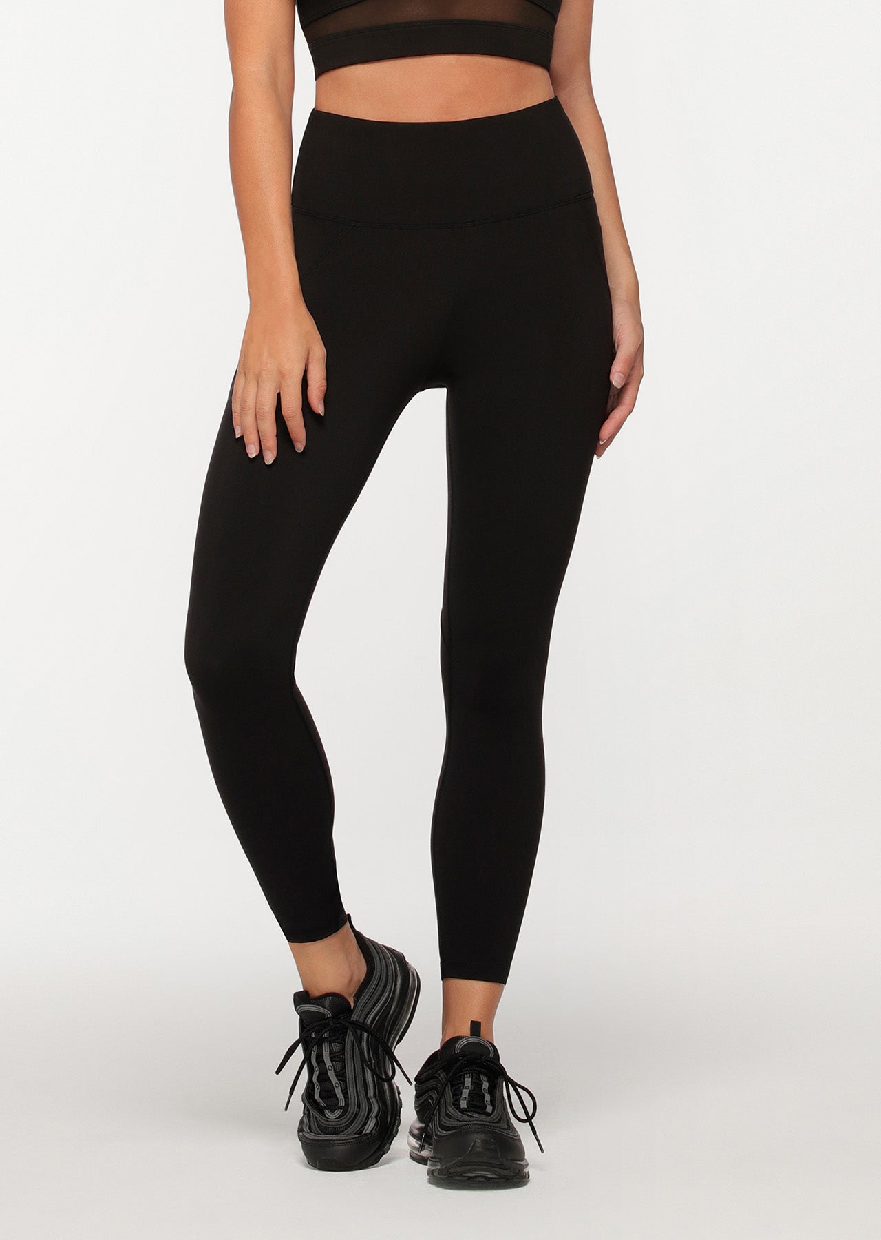 Lorna Jane New Amy Ankle Biter Tight - Black