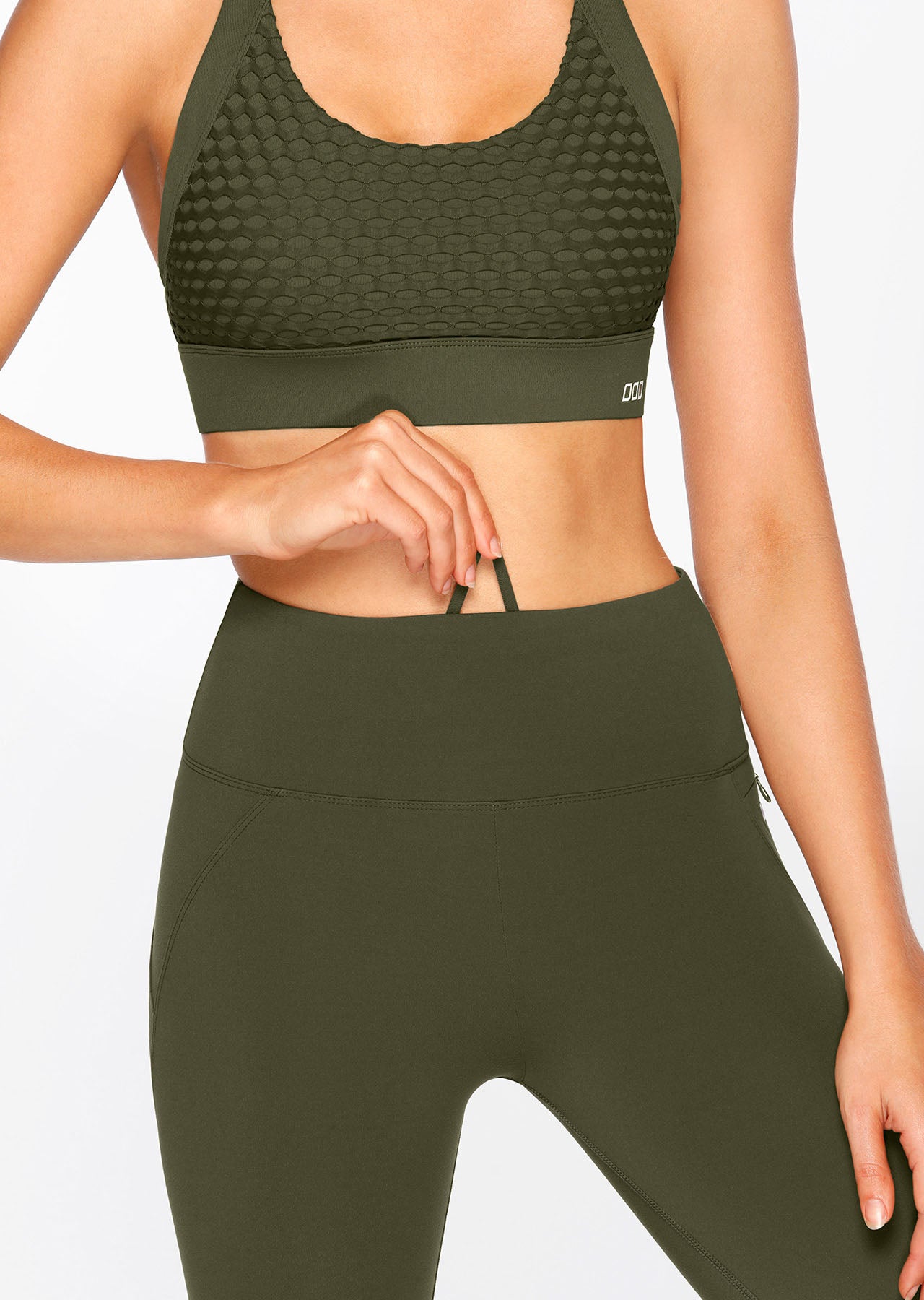 Lorna Jane New Amy Full Length Leggings - Dark Safari