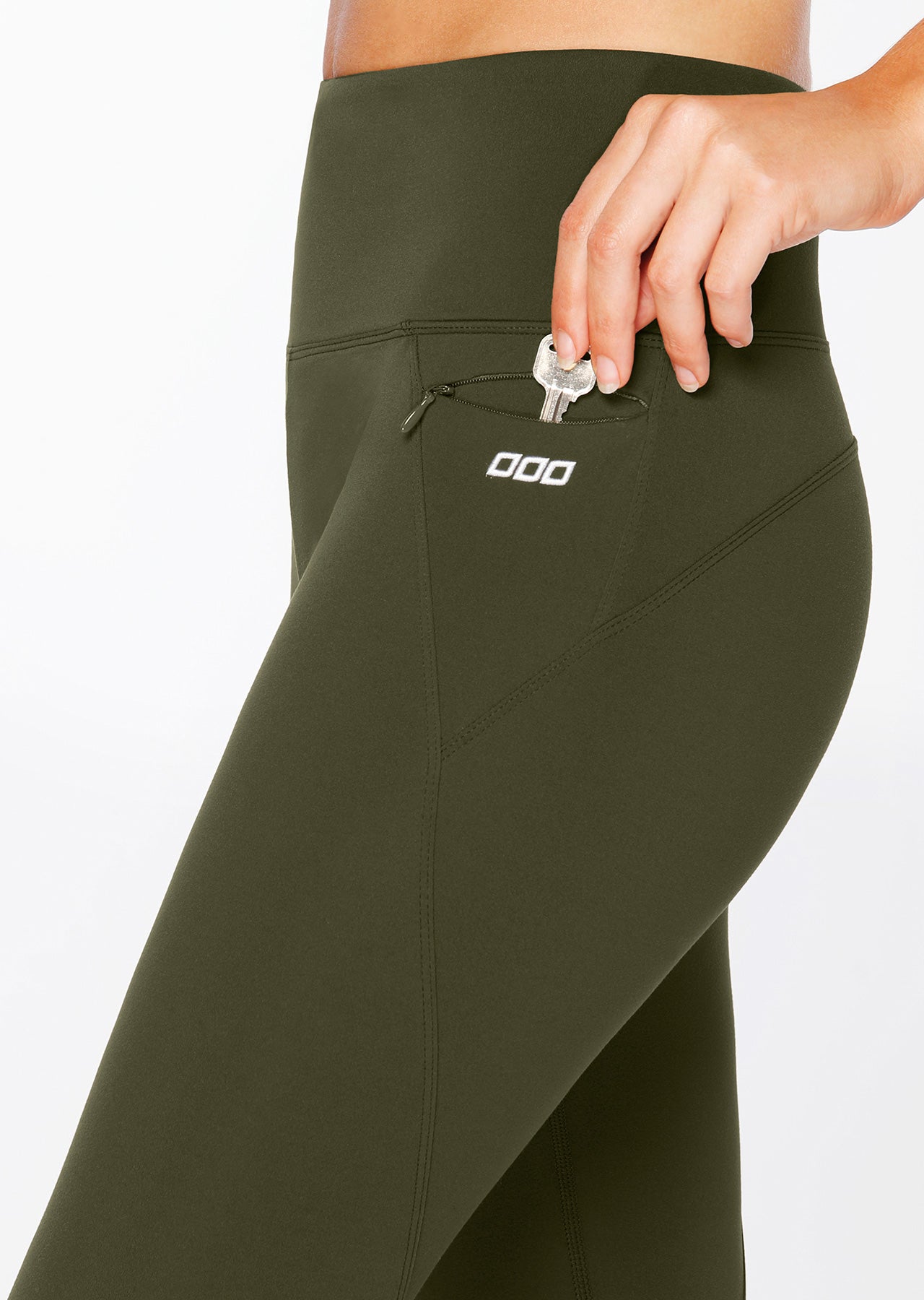 Lorna Jane New Amy Full Length Leggings - Dark Safari