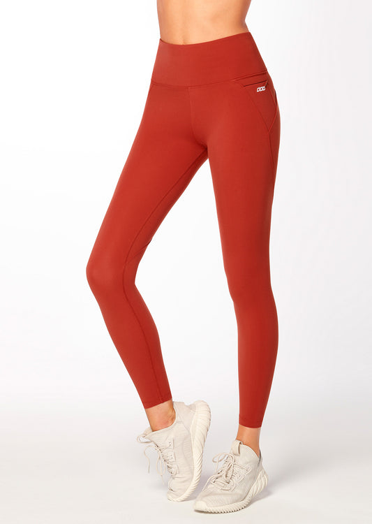 Lorna Jane New Amy Full Length Leggings - Dark Copper