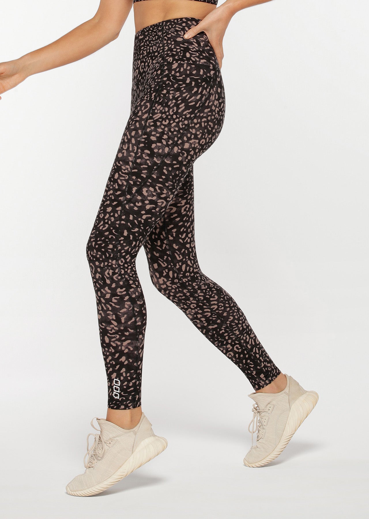 Lorna Jane Night Cat Phone Pocket Full Length Leggings - Night Cat Print