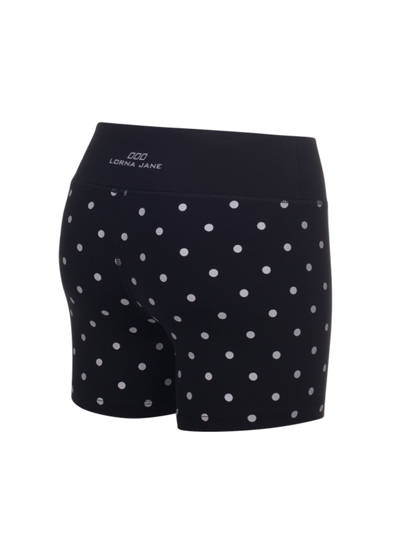 Lorna Jane Night Ryder Short Tight - Black/Reflective Silver