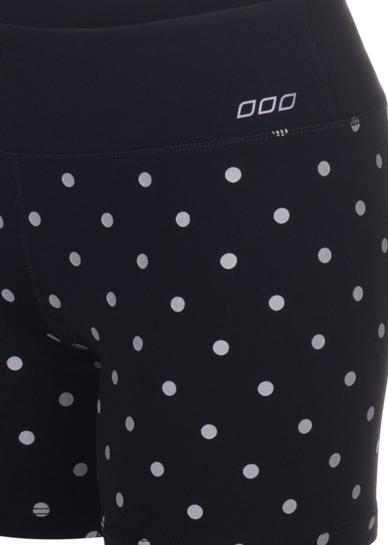 Lorna Jane Night Ryder Short Tight - Black/Reflective Silver