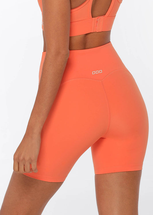 Lorna Jane No Chafe Aloe Vera Bike Shorts - Satsuma