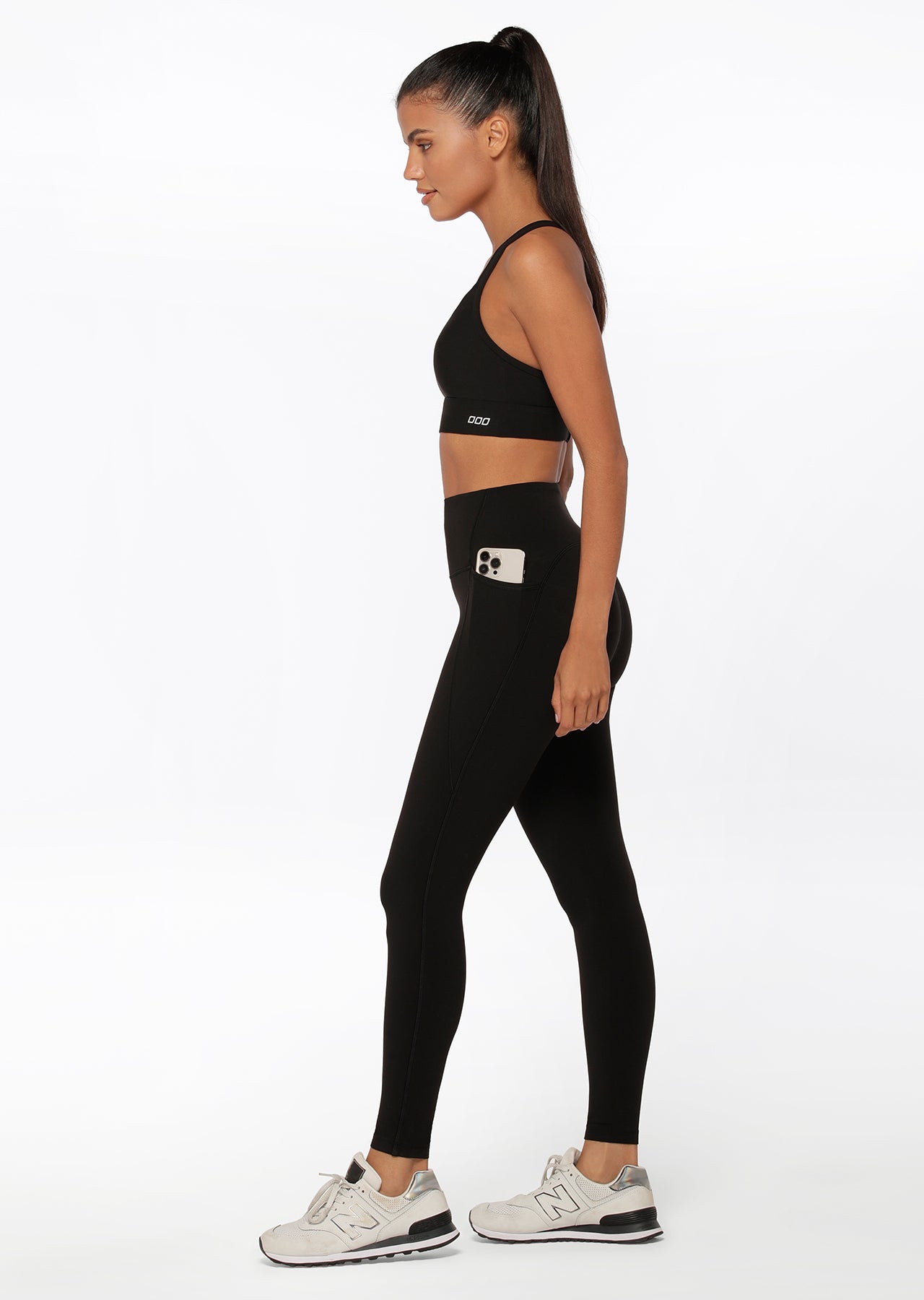 Lorna Jane No Chafe Aloe Vera Full Length Leggings - Black