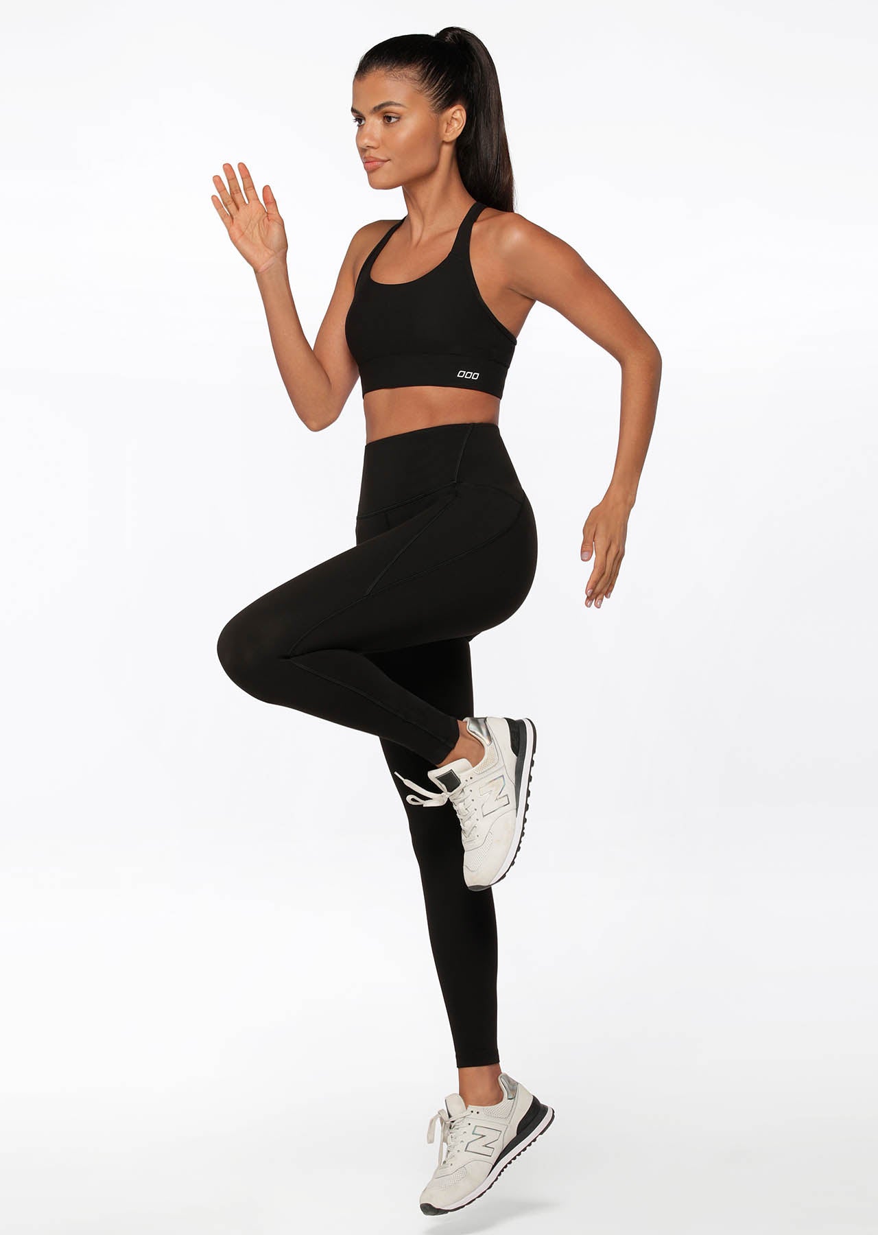 Lorna Jane No Chafe Aloe Vera Full Length Leggings - Black
