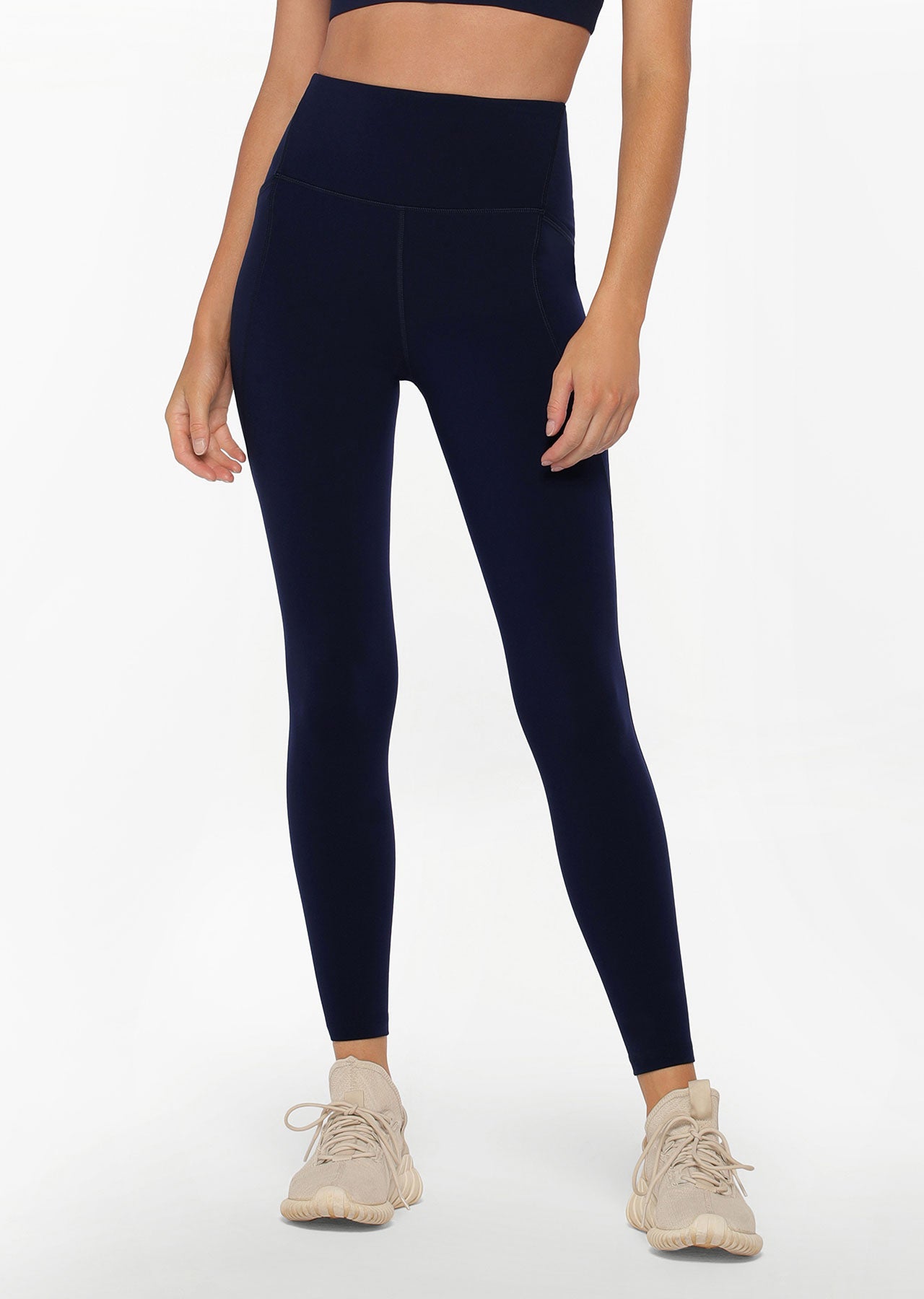 Lorna Jane No Chafe Aloe Vera Full Length Leggings - French Navy