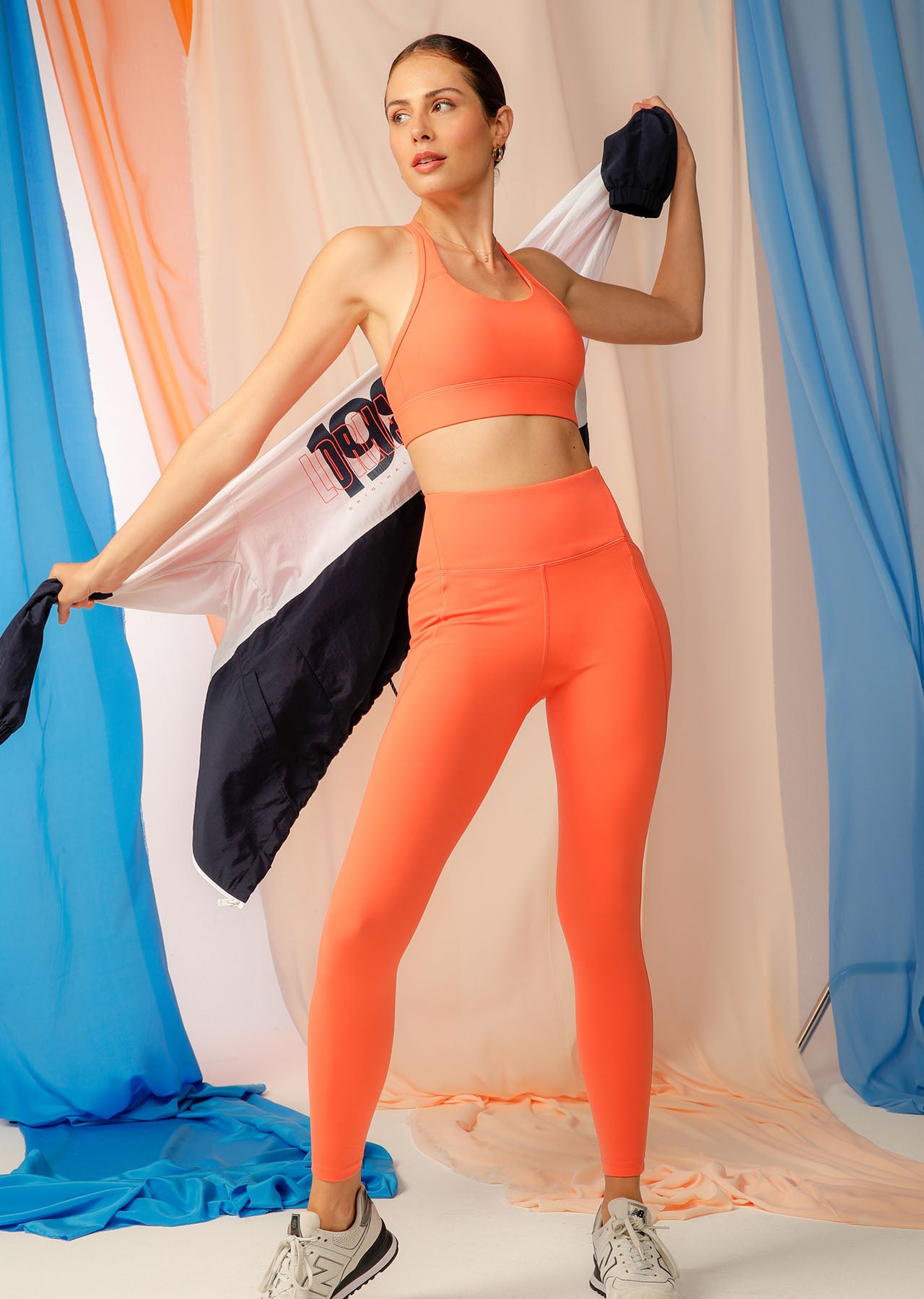 Lorna Jane No Chafe Aloe Vera Full Length Leggings - Satsuma