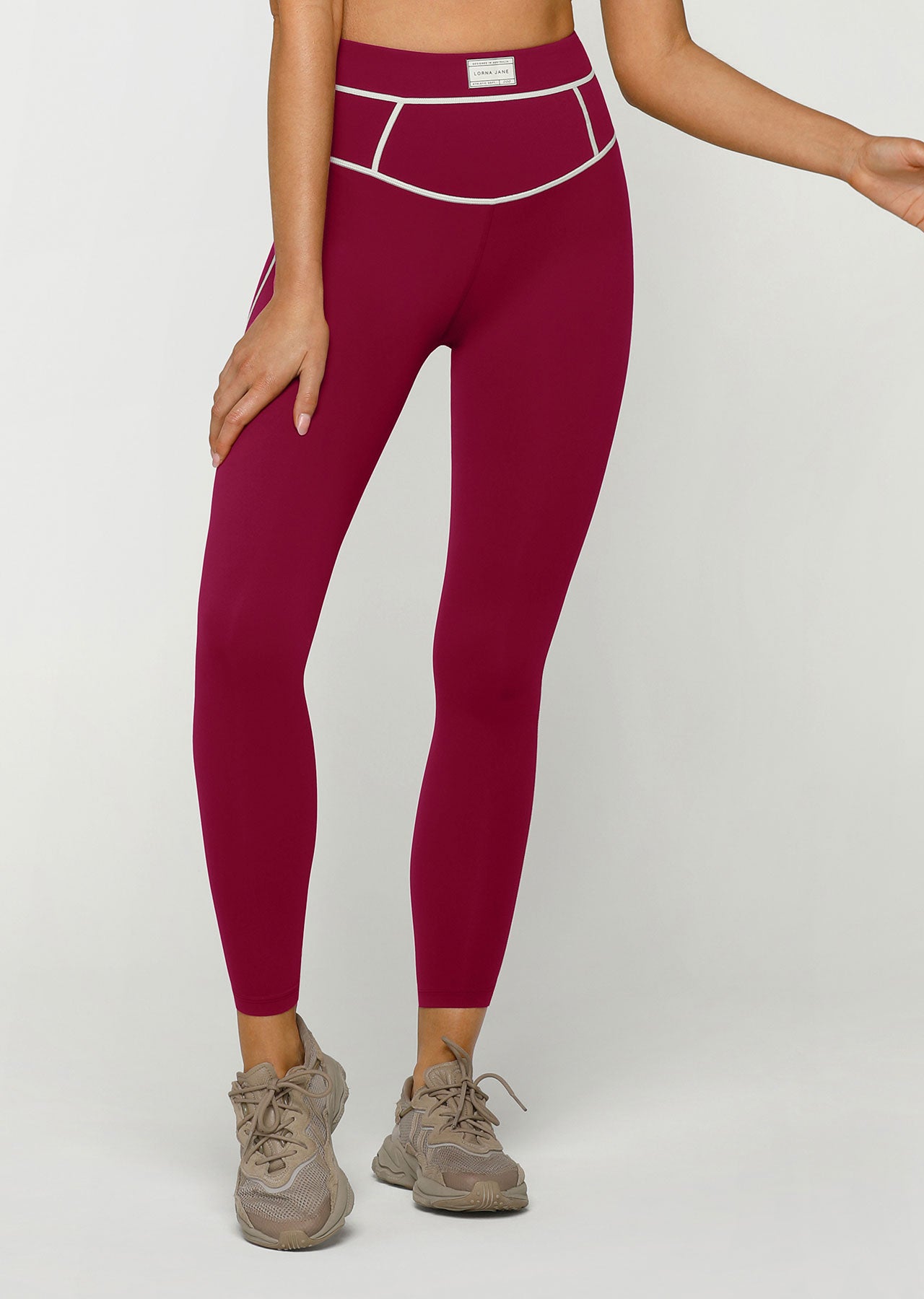 Lorna Jane No Chafe Core Stability Full Length Leggings - Marrakesh
