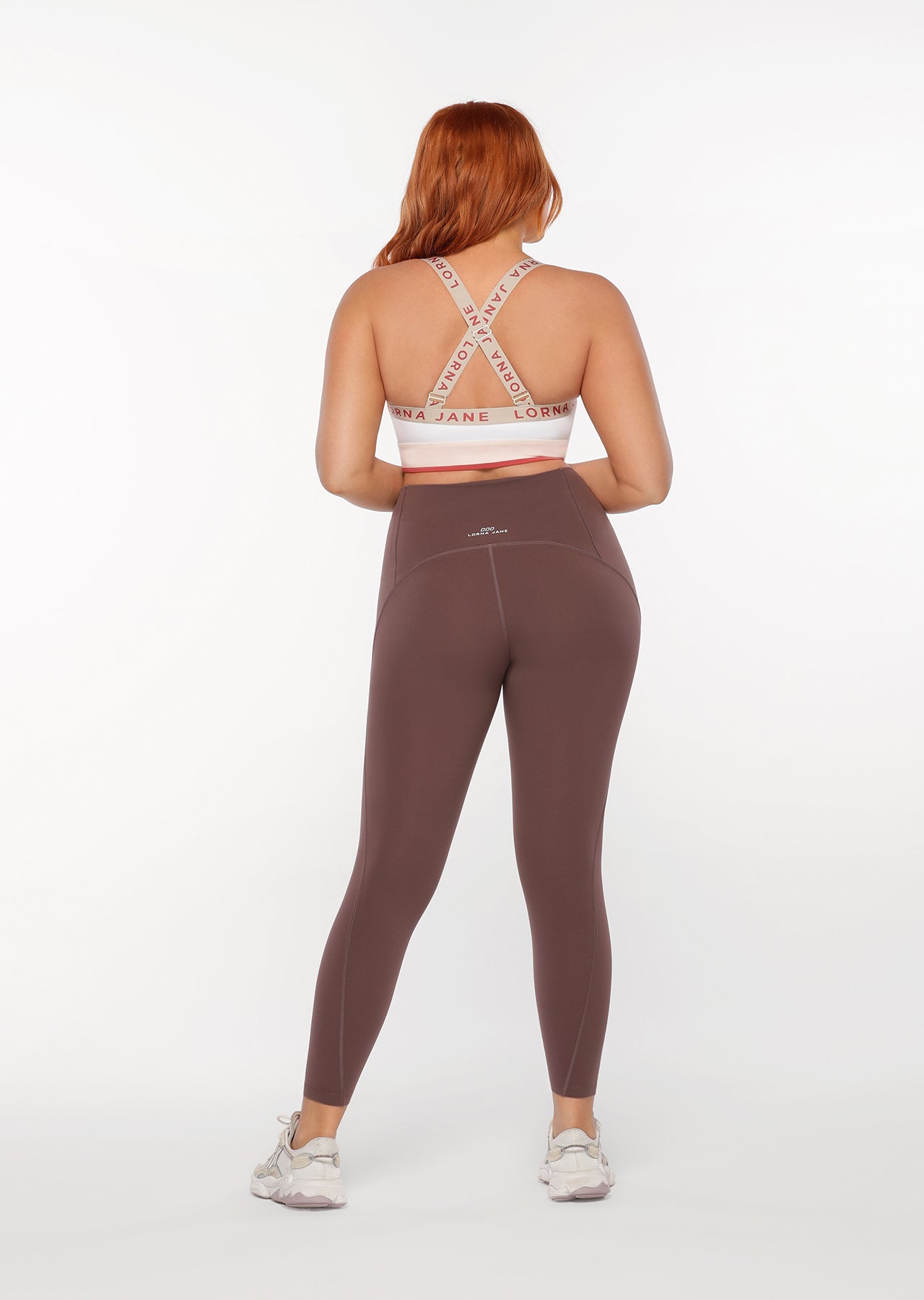 Lorna Jane No Dig Ankle Biter Leggings - Stone