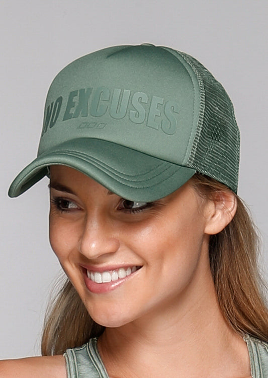 Lorna Jane No Excuses Trucker Hat - Light Khaki