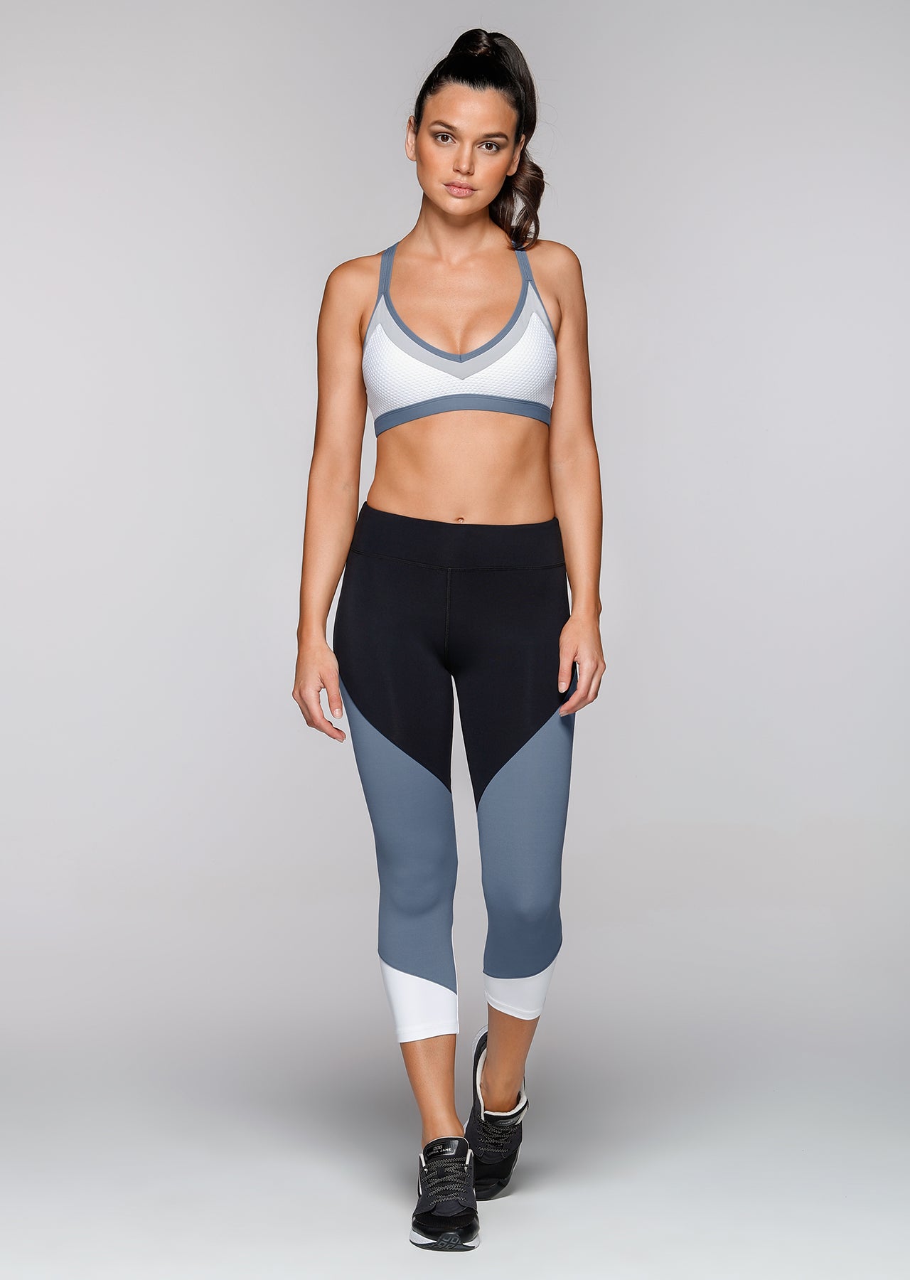 Lorna Jane No Limits 7/8 Tight - Black/Powder Grey