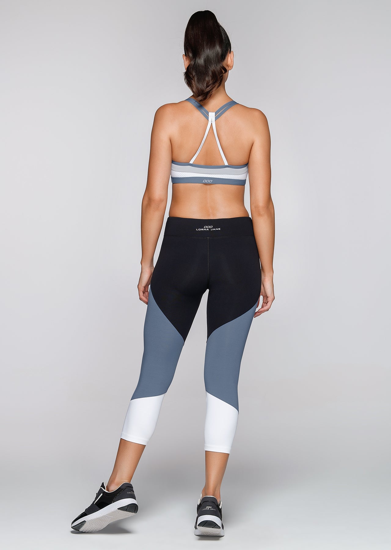 Lorna Jane No Limits 7/8 Tight - Black/Powder Grey