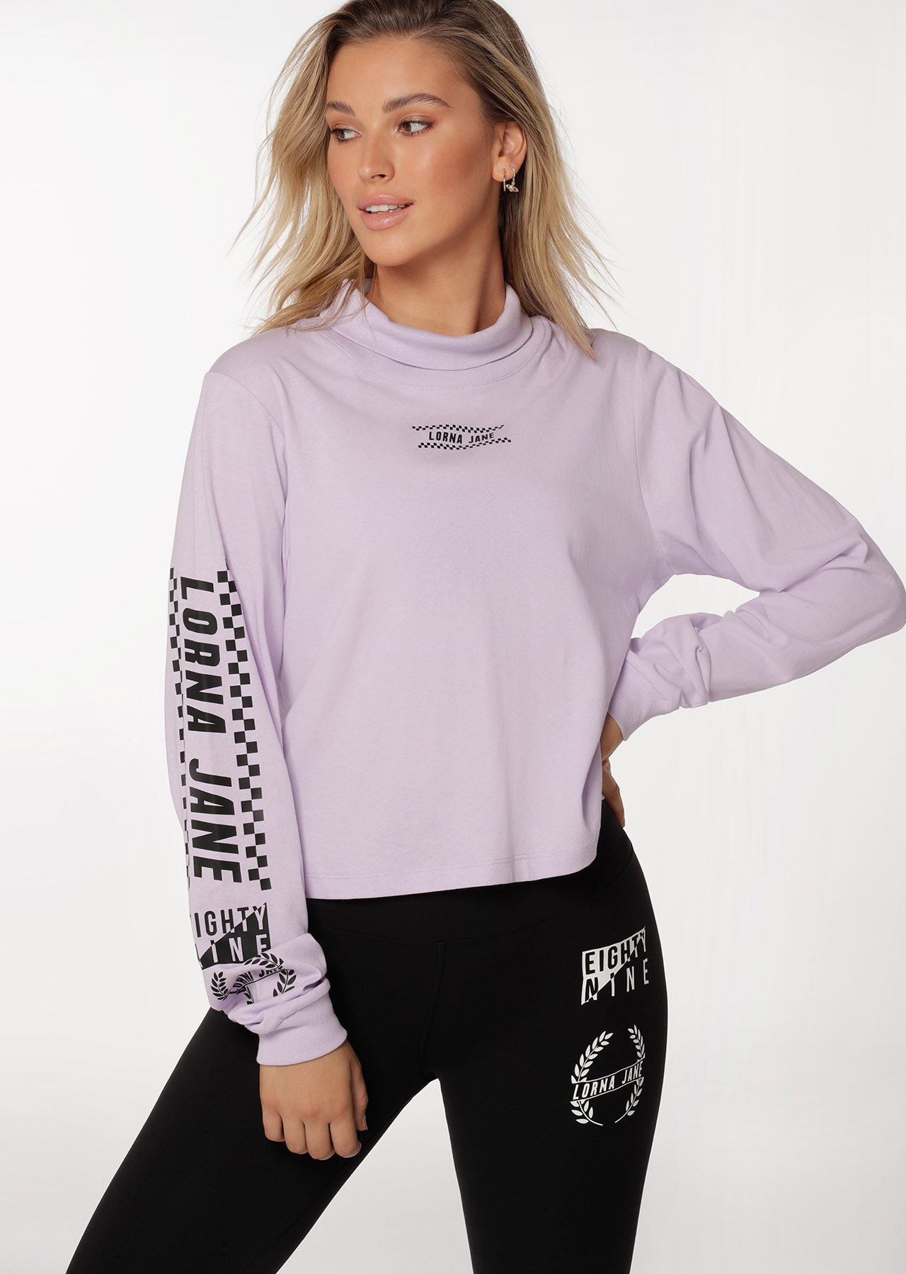 Lorna Jane No Limits Long Sleeve Top - Pale Violet