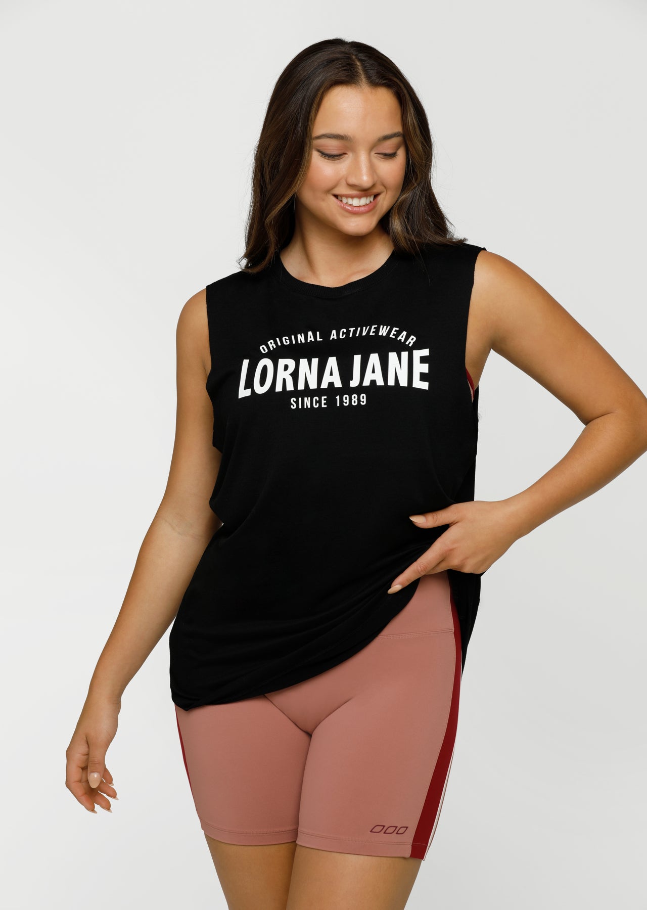 Lorna Jane No Limits Muscle Tank - Black