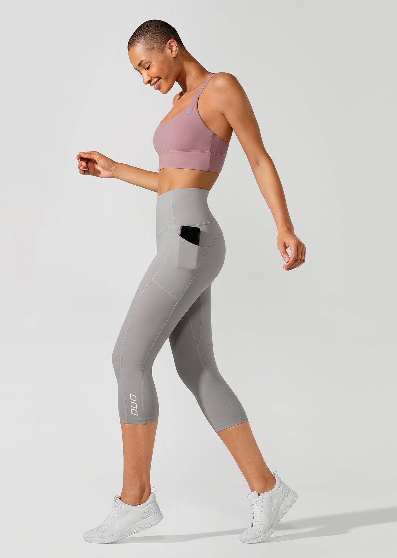 Lorna Jane No Ride Booty 7/8 Tight - Nu Grey