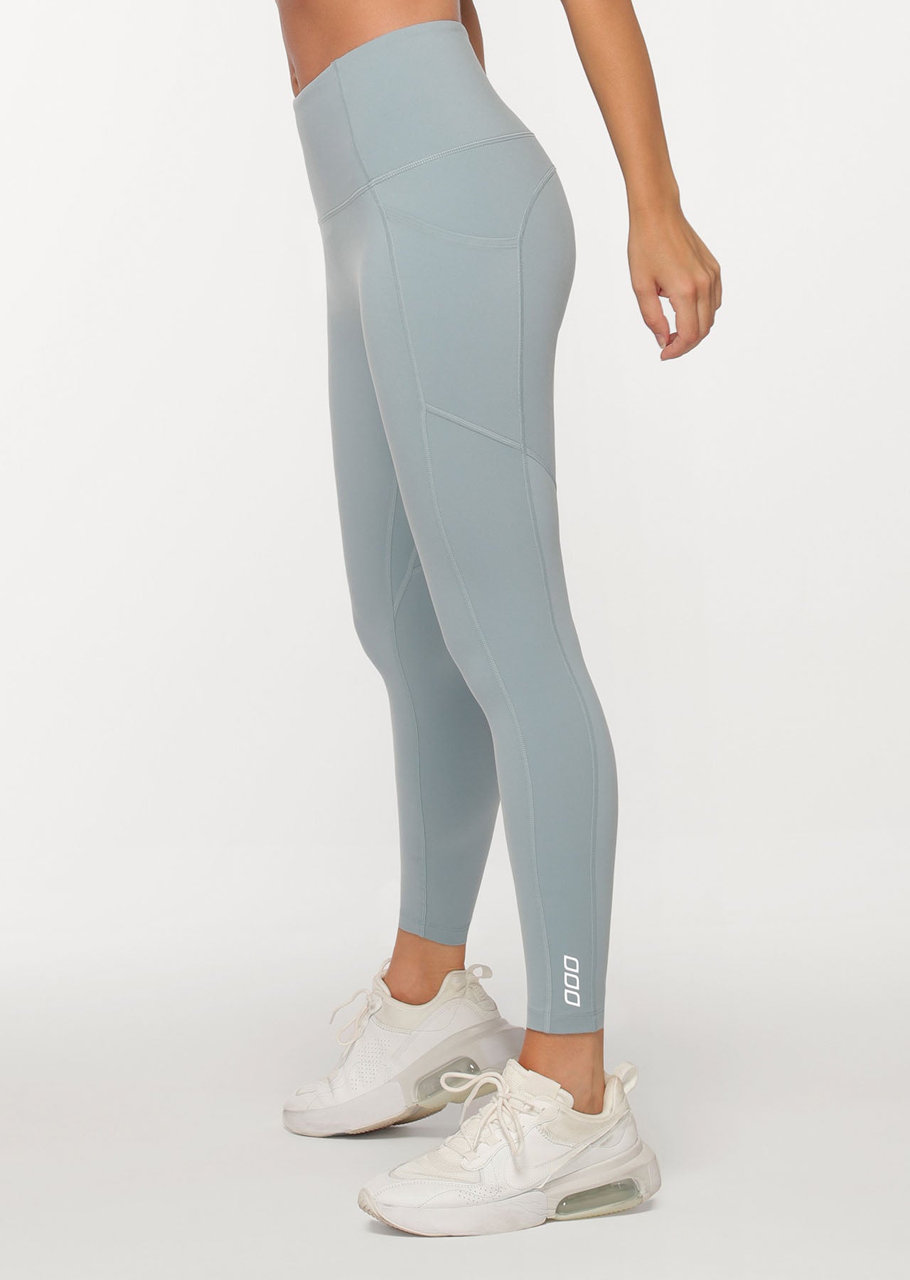 Lorna Jane No Ride Booty Ankle Biter Leggings - Mirror Blue