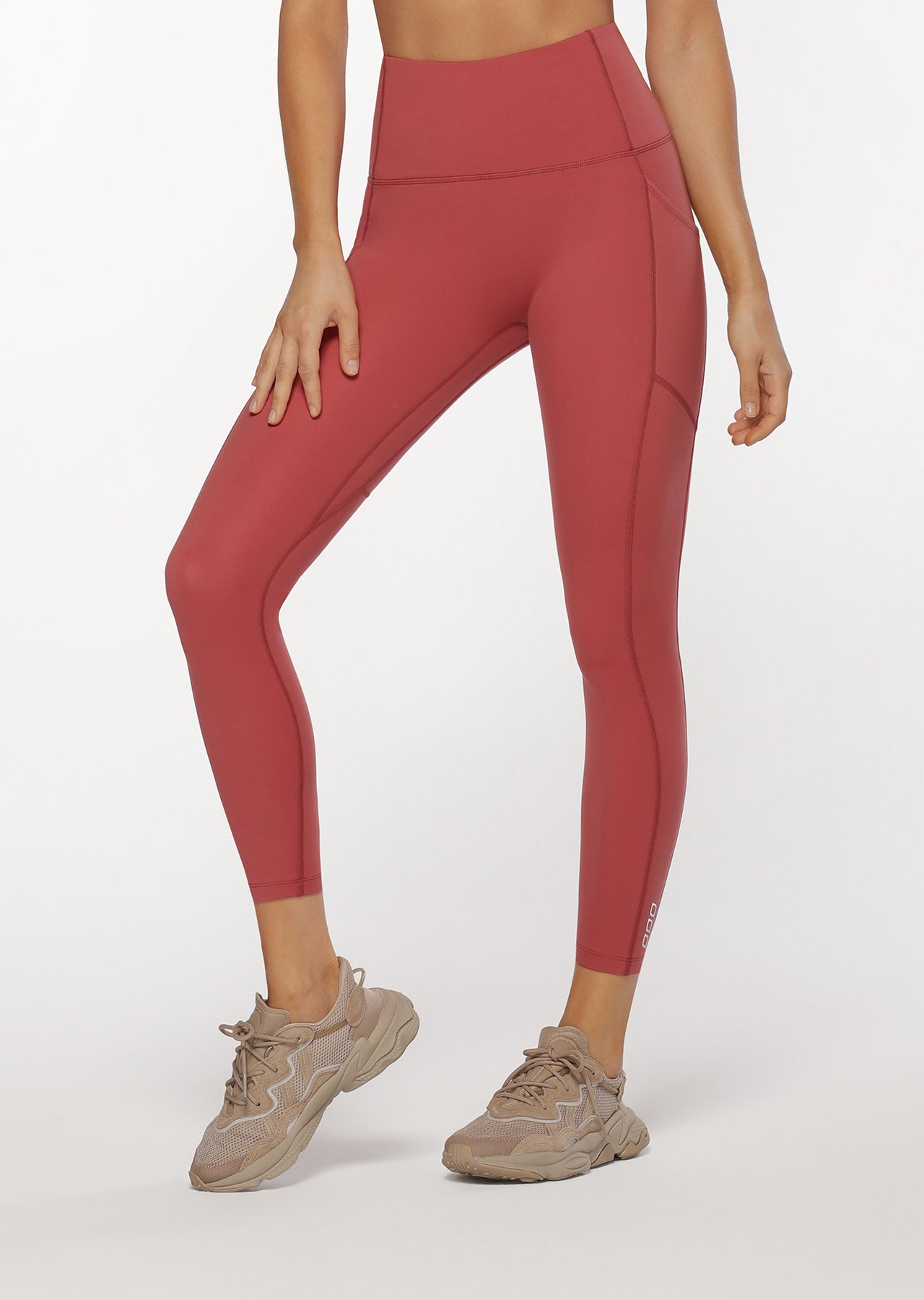 Lorna Jane No Ride Booty Ankle Biter Leggings - Earth