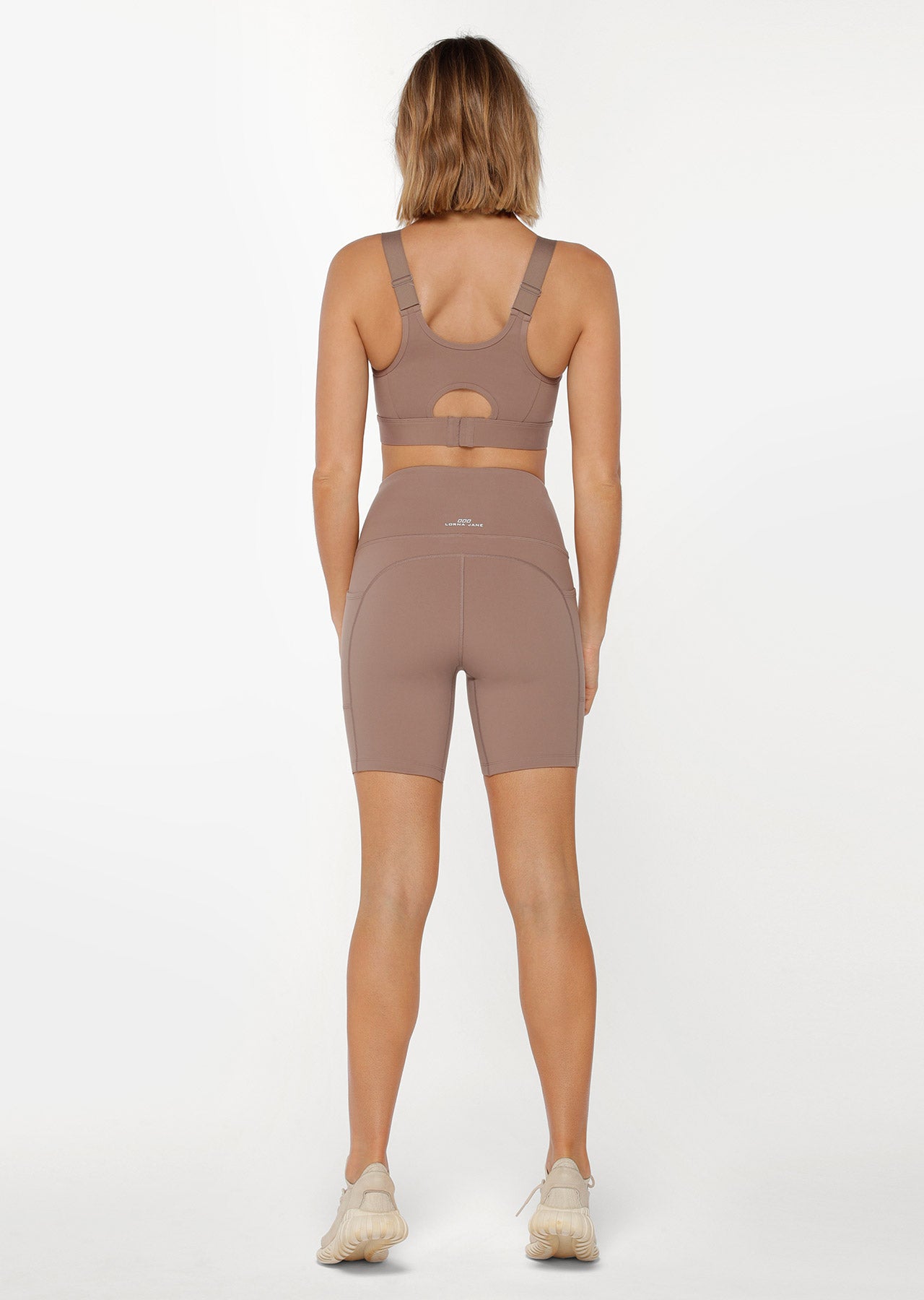 Lorna Jane No Ride Booty Bike Shorts - Bone