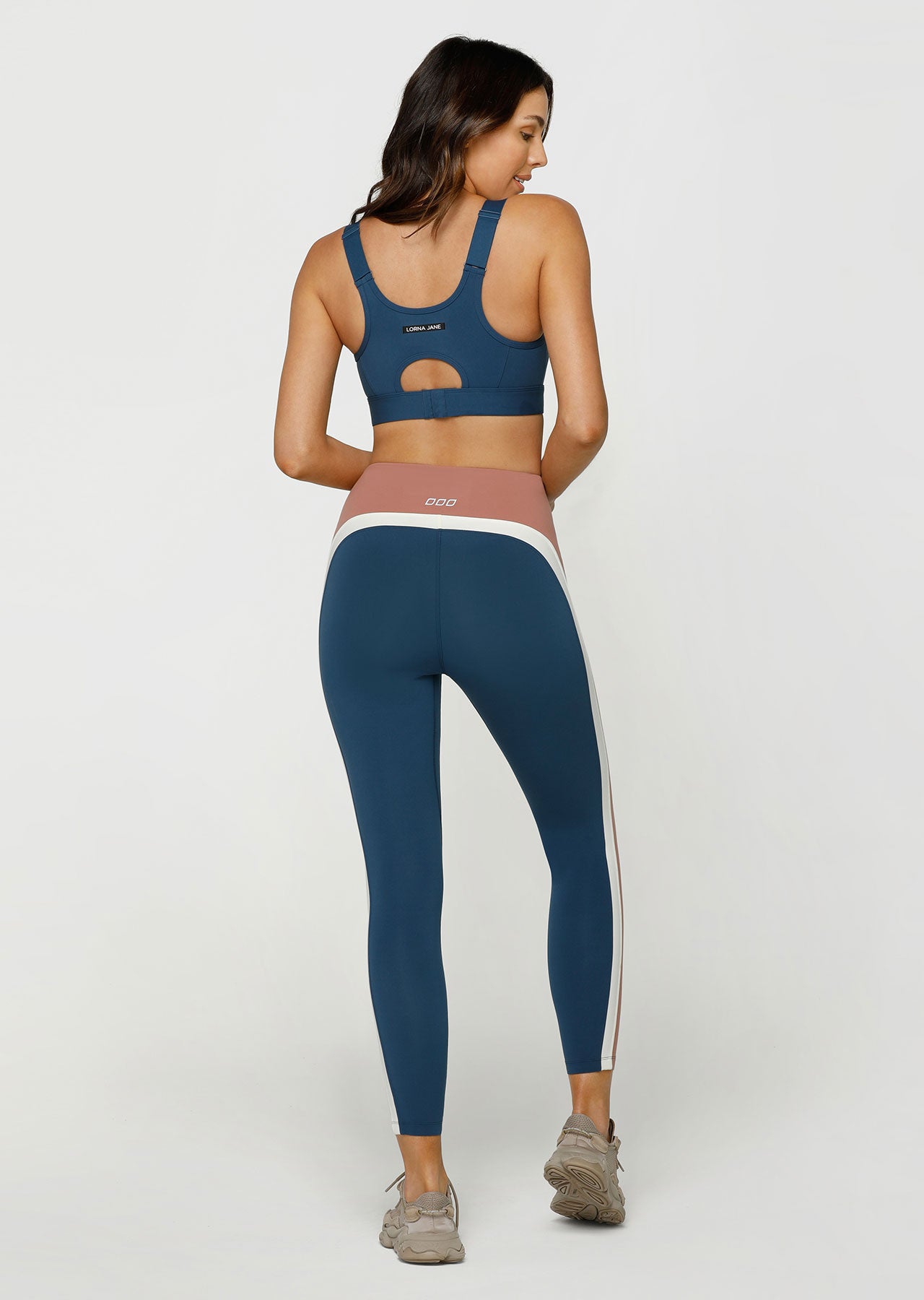 Lorna Jane No Ride Sportif Ankle Biter Leggings - Pale Indigo