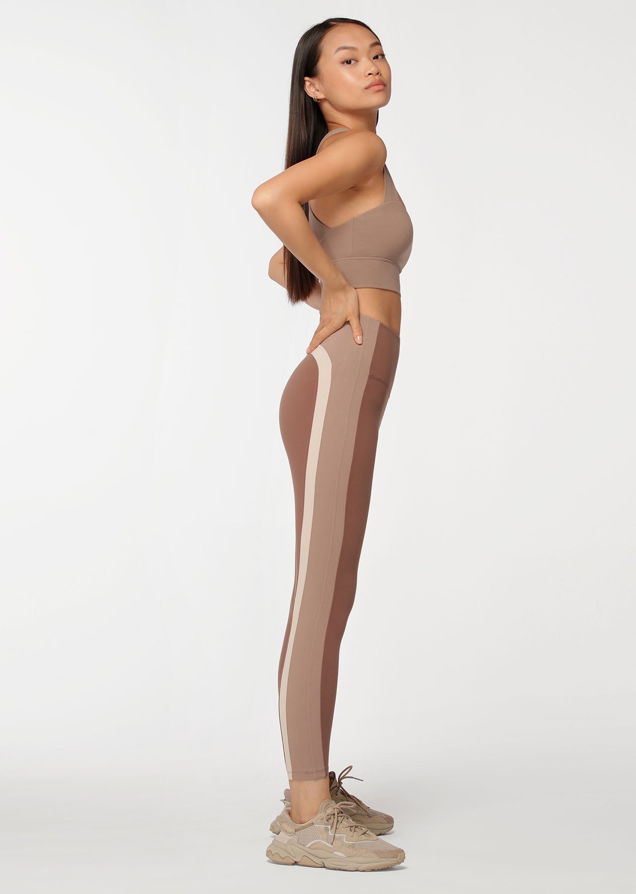 Lorna Jane No Ride Sportif Ankle Biter Leggings - Chocolate