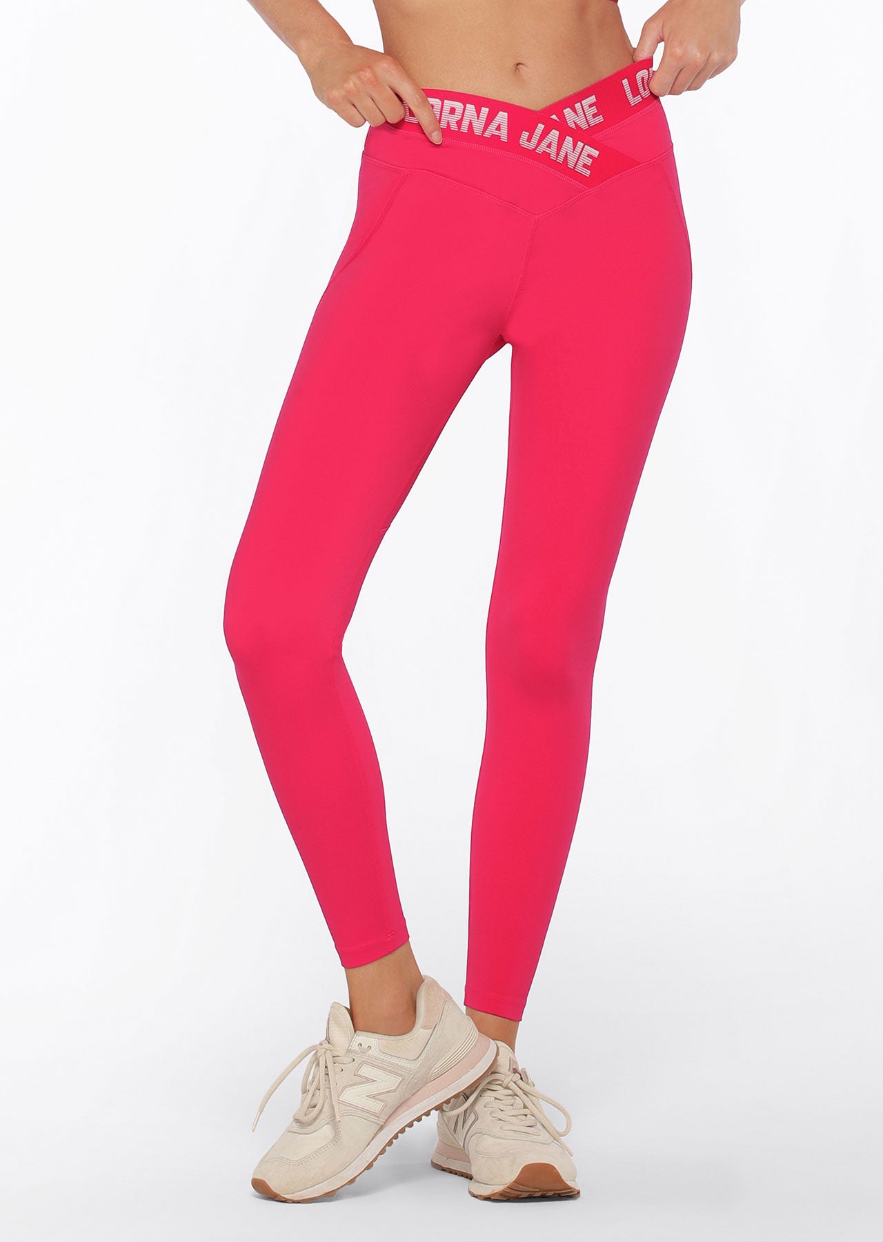 Lorna Jane Nobility Full Length Leggings - Neon Raspberry