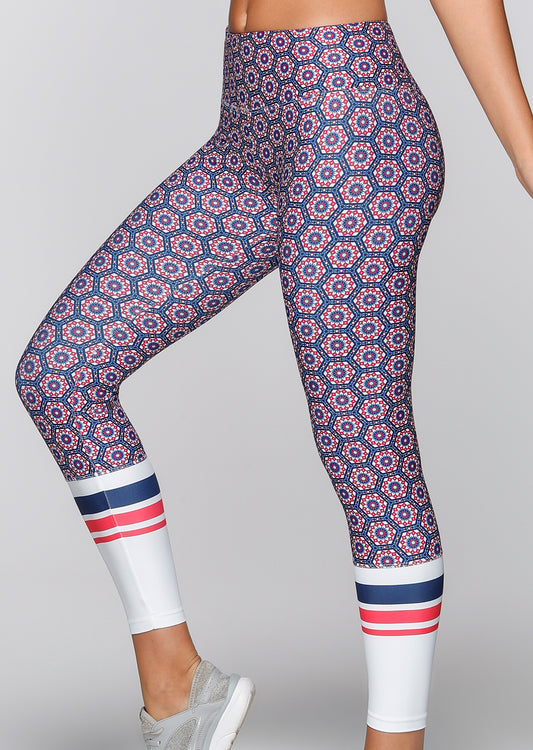 Lorna Jane Nostalgic Core F/L Tight - Nostalgic Print
