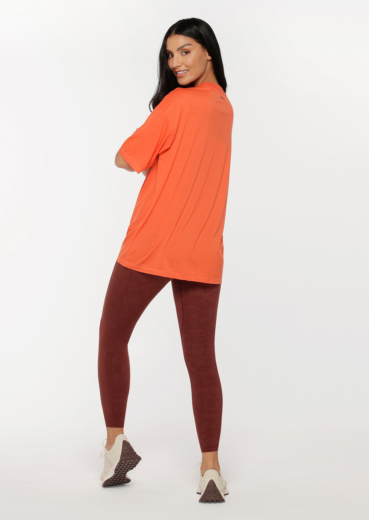 Lorna Jane Nostalgic Oversized Active Tee - Satsuma