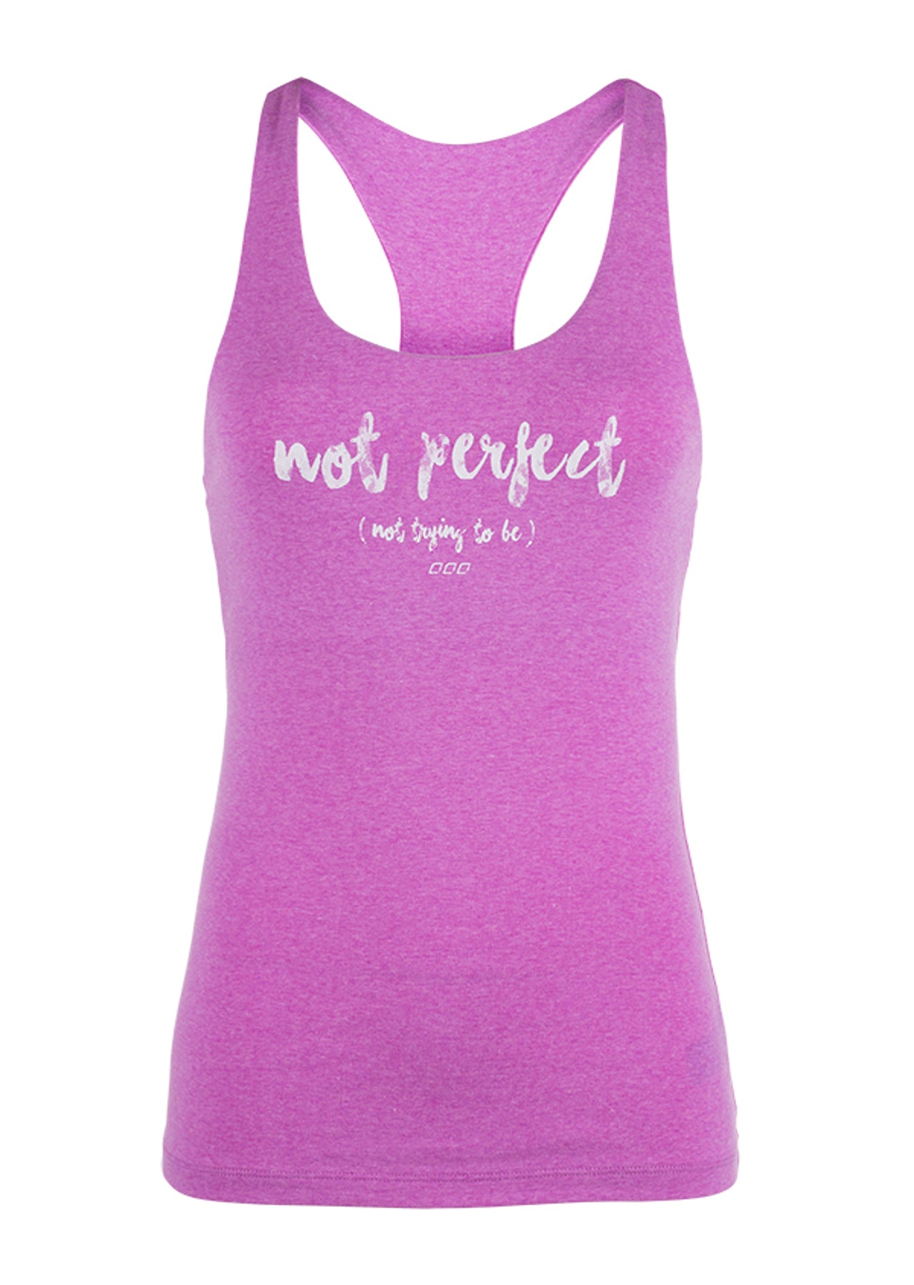 Lorna Jane Not Perfect Active Tank - Neon Fuchsia Marl