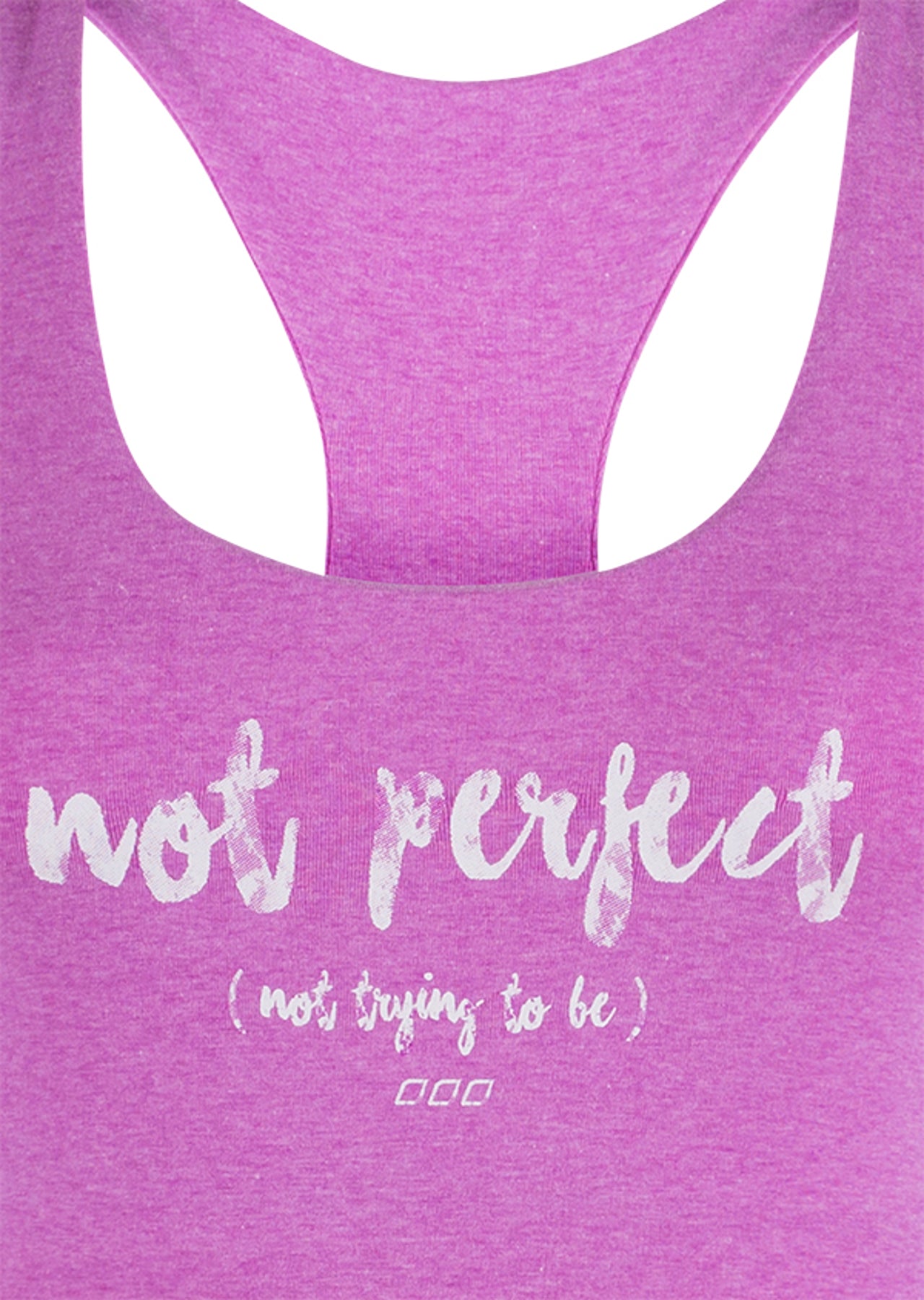 Lorna Jane Not Perfect Active Tank - Neon Fuchsia Marl