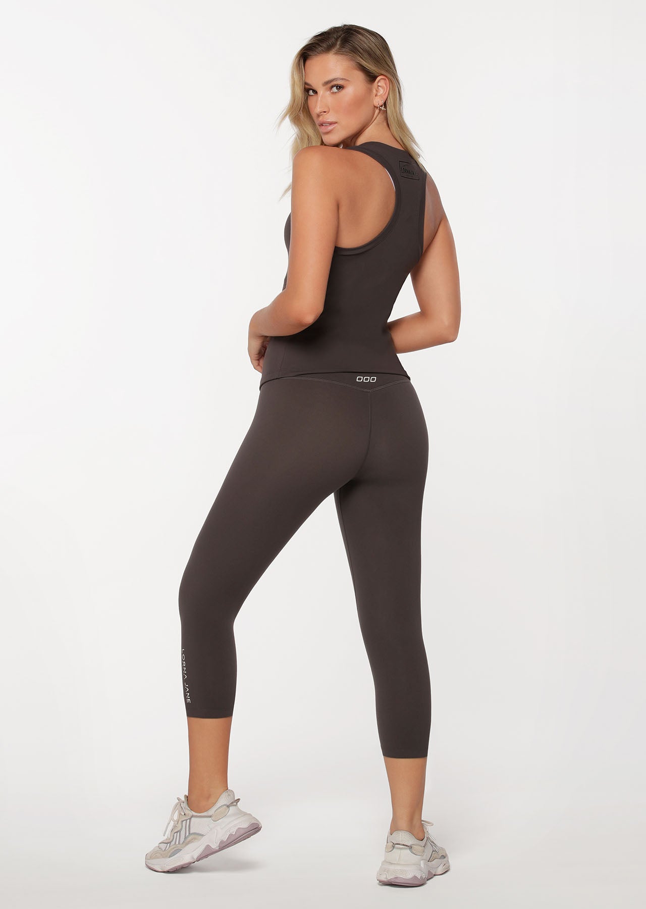 Lorna Jane Notch Active Tank - Graphite