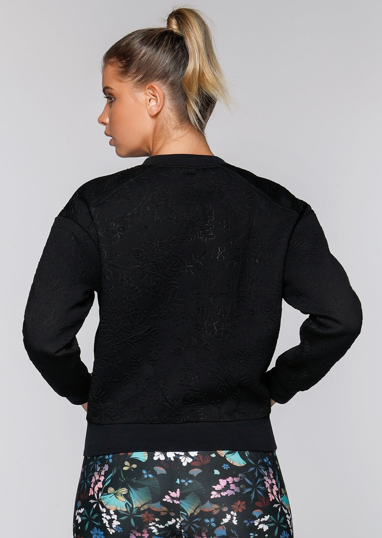 Lorna Jane Now Or Never Bomber Jacket - Black