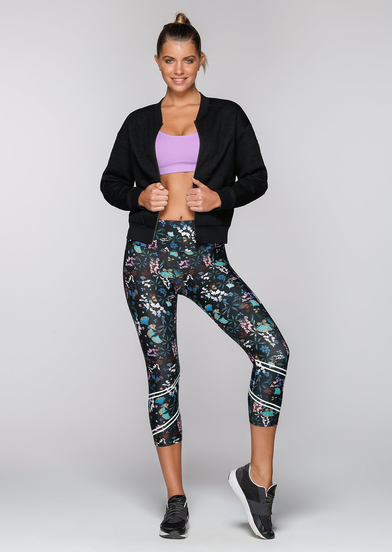 Lorna Jane Now Or Never Bomber Jacket - Black