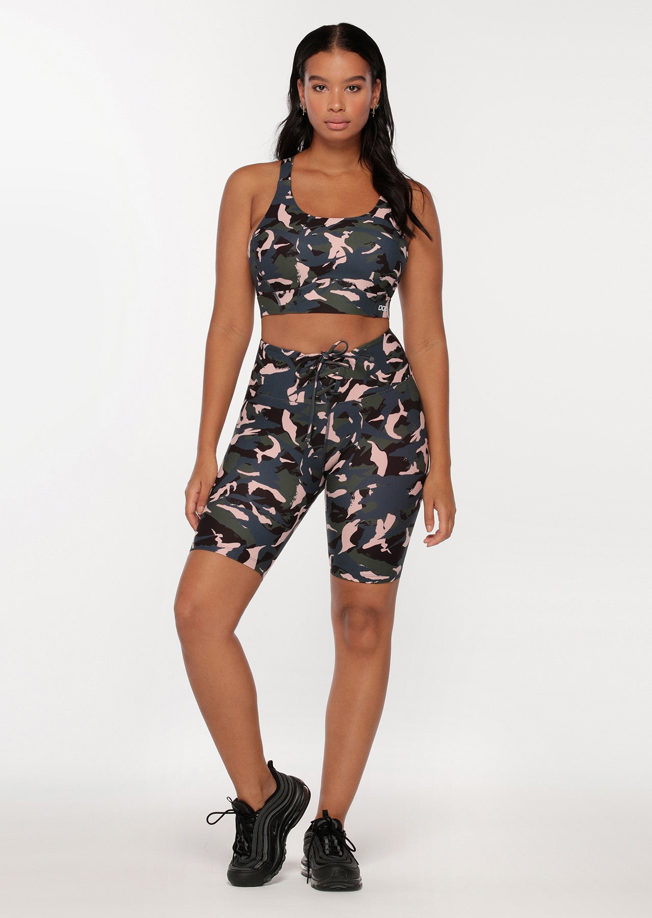 Lorna Jane Off Duty Camo Bike Shorts - Off Duty Camo Print