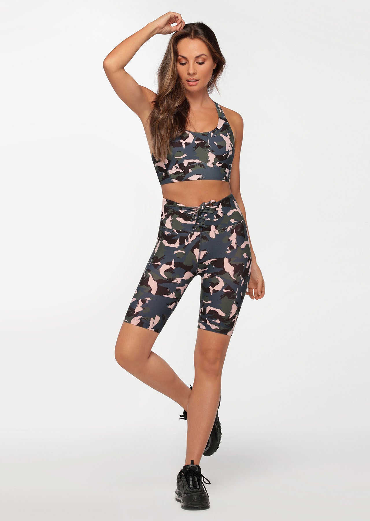 Lorna Jane Off Duty Camo Bike Shorts - Off Duty Camo Print