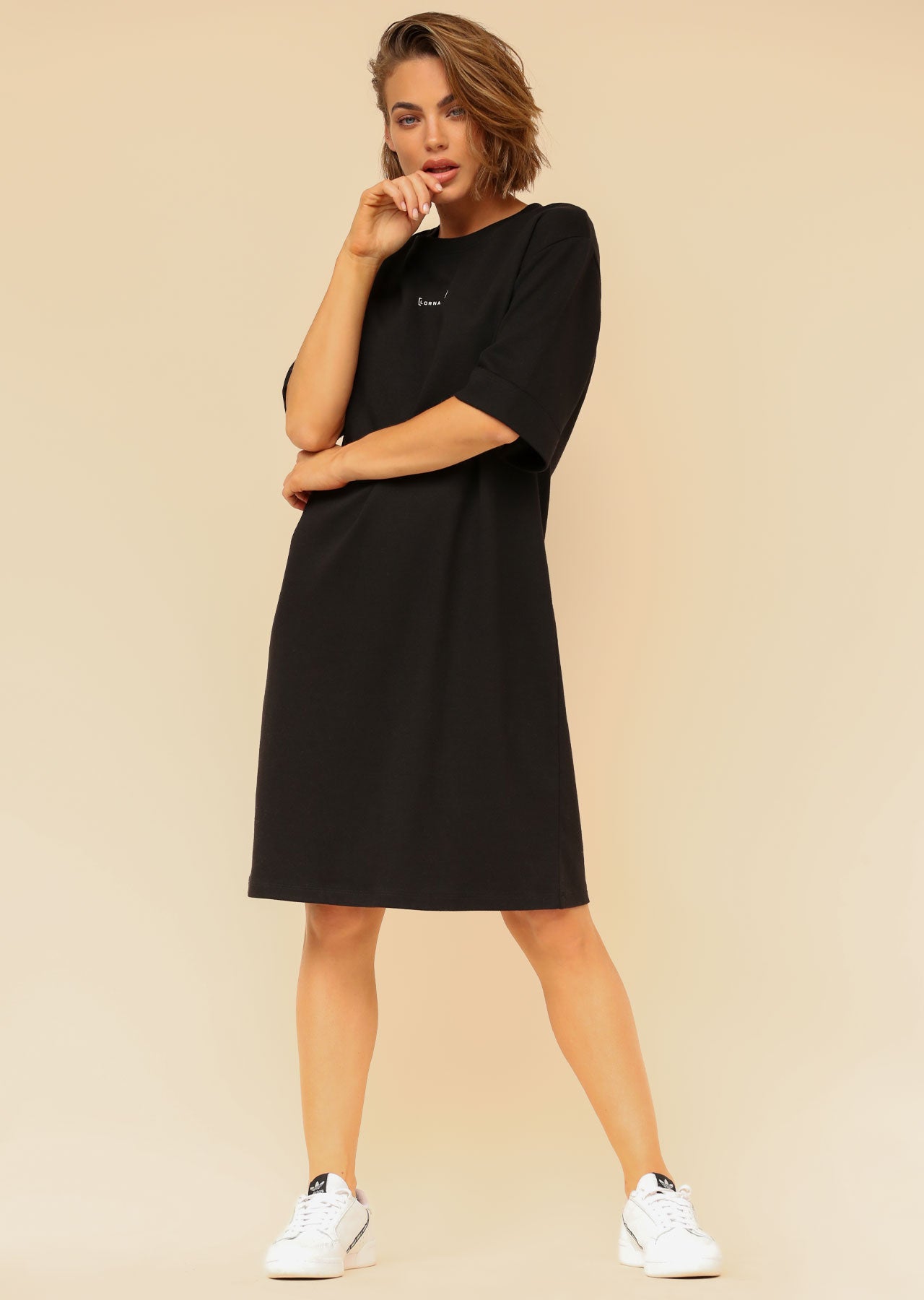 Lorna Jane Off Duty Oversized Dress - Black