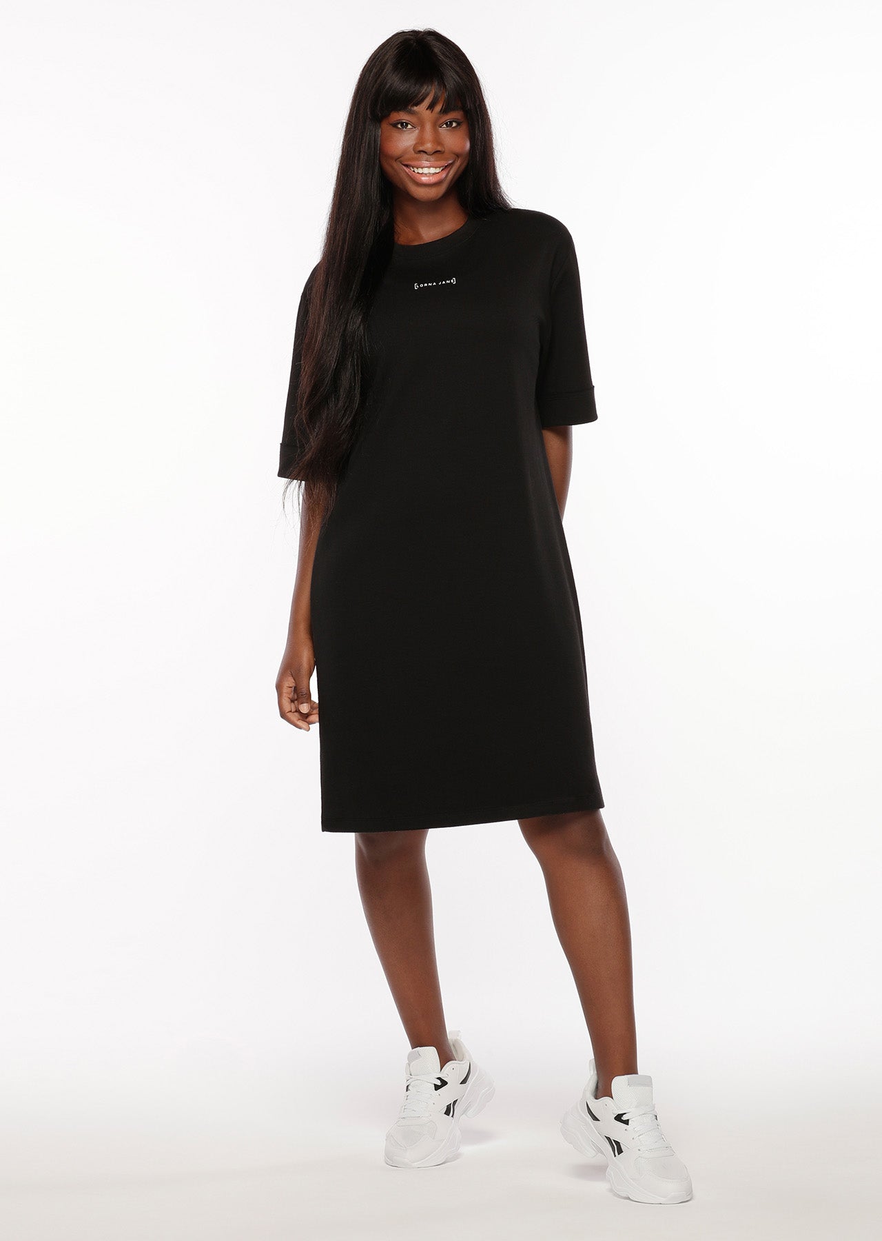 Lorna Jane Off Duty Oversized Dress - Black