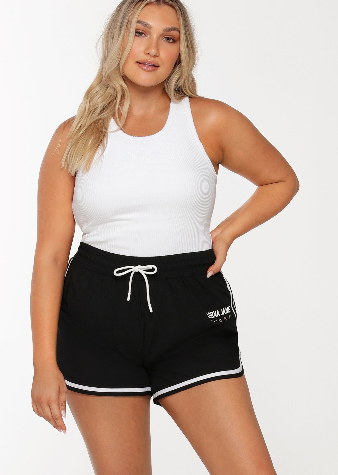 Lorna Jane Off Duty Rib Tank - White