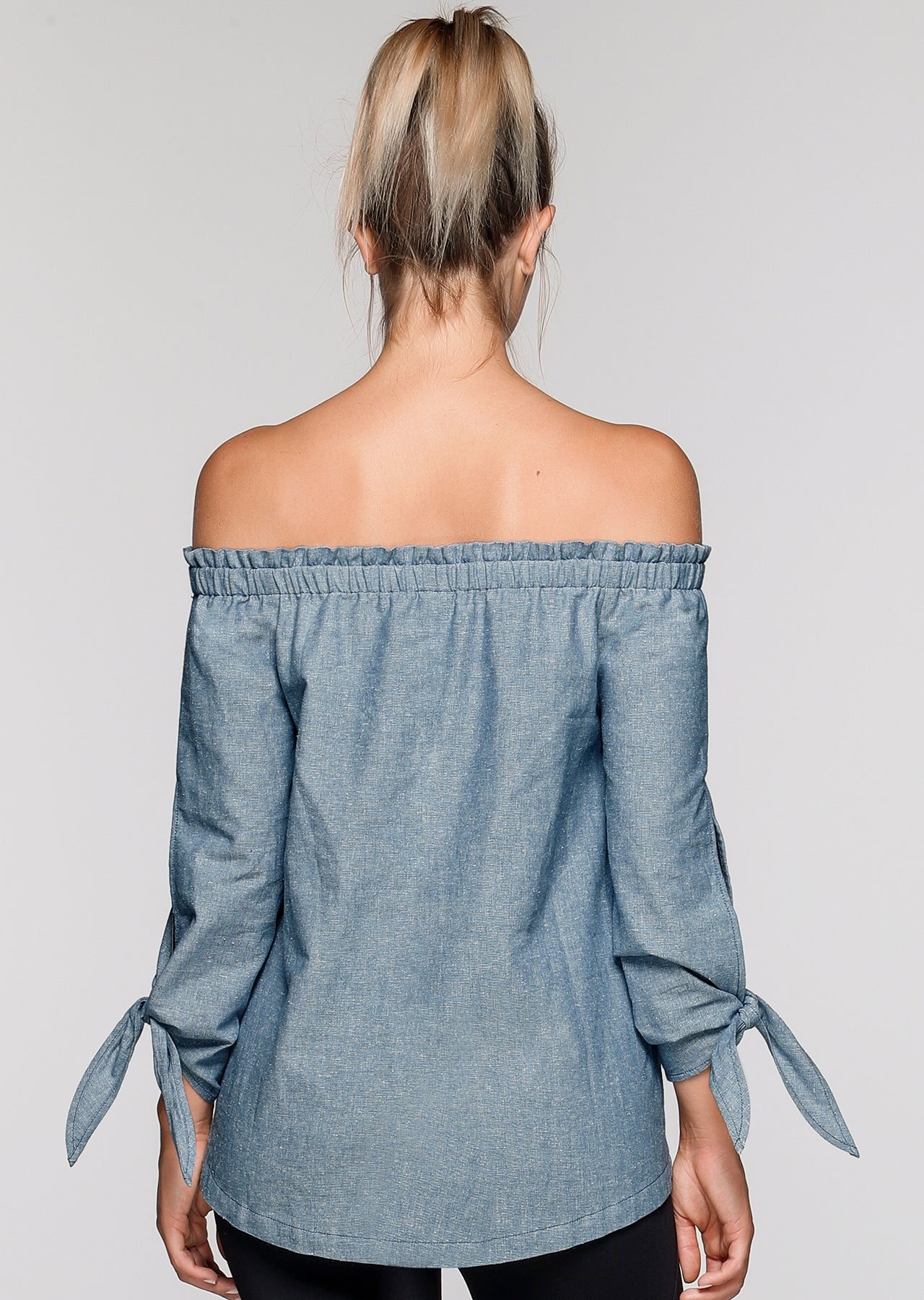 Lorna Jane Off The Shoulder Top - Denim