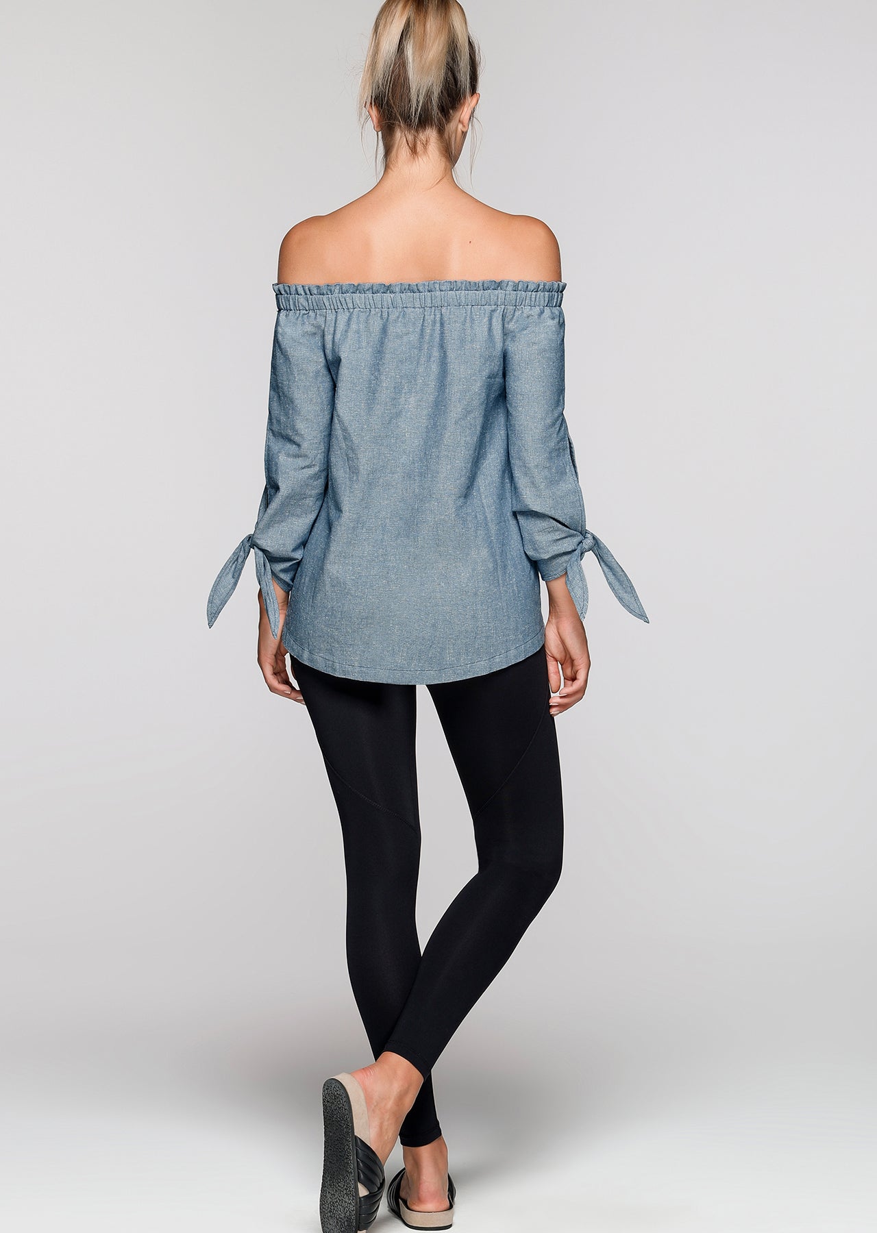 Lorna Jane Off The Shoulder Top - Denim