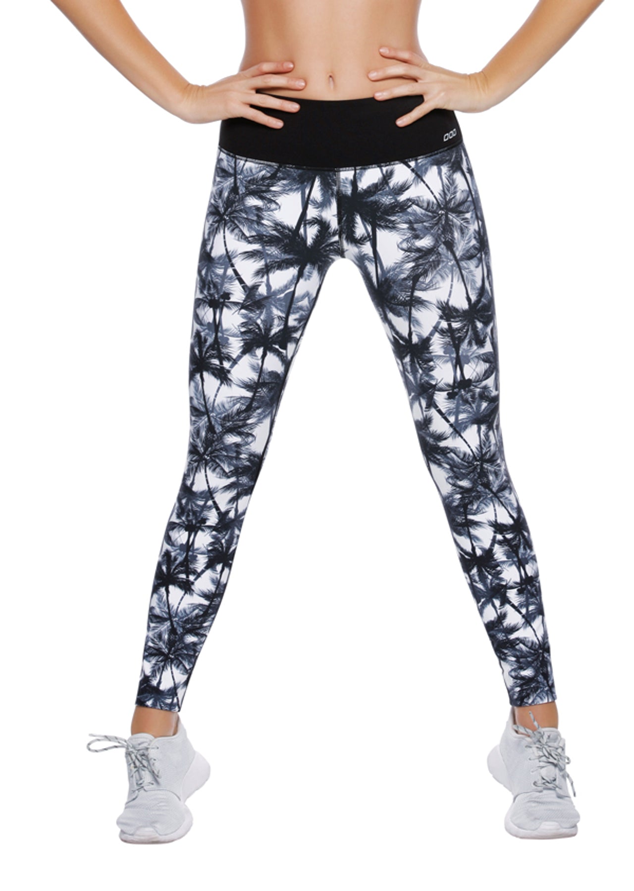 Lorna Jane Offbeat F/L Tight - Black/White